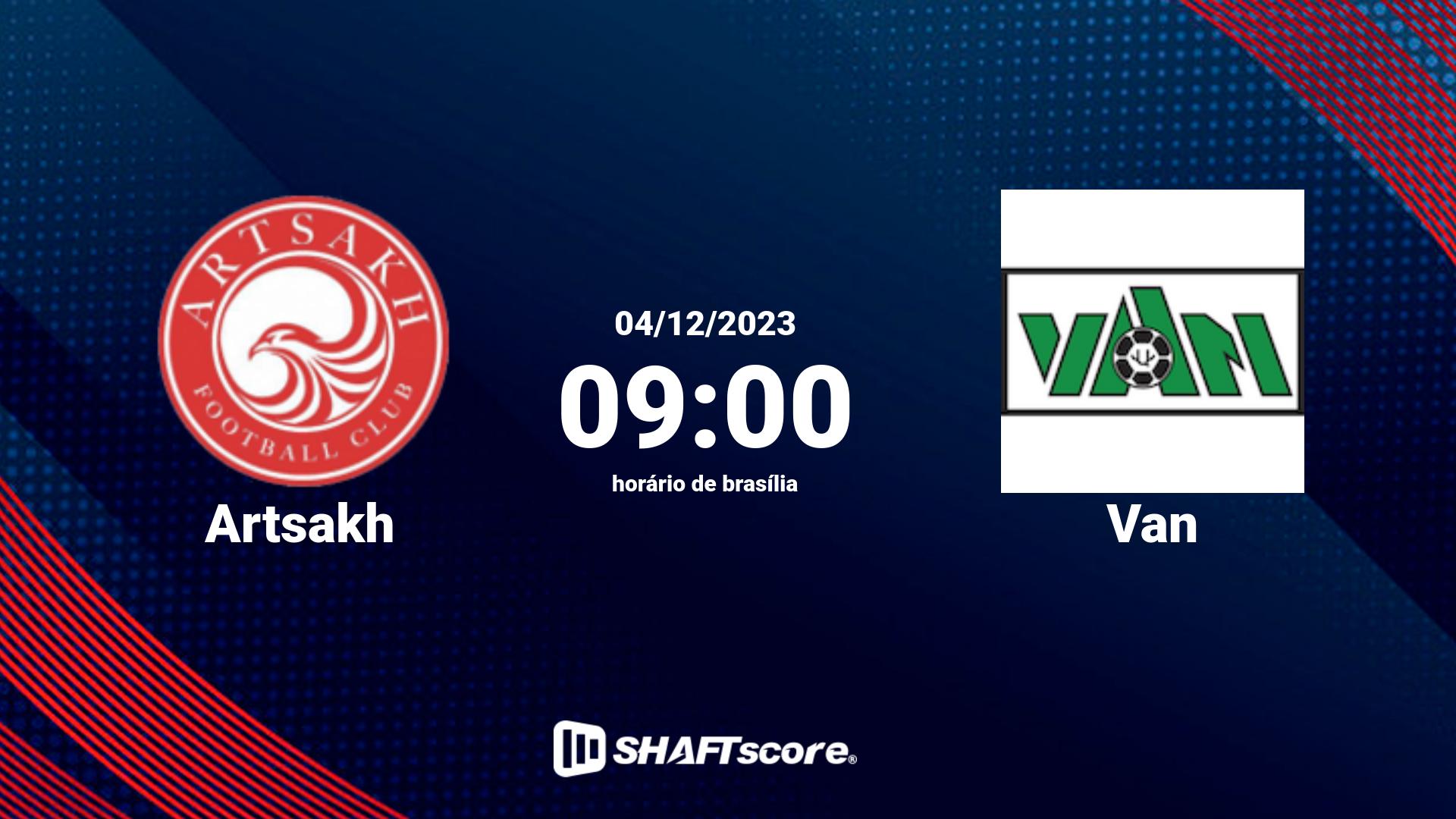 Estatísticas do jogo Artsakh vs Van 04.12 09:00