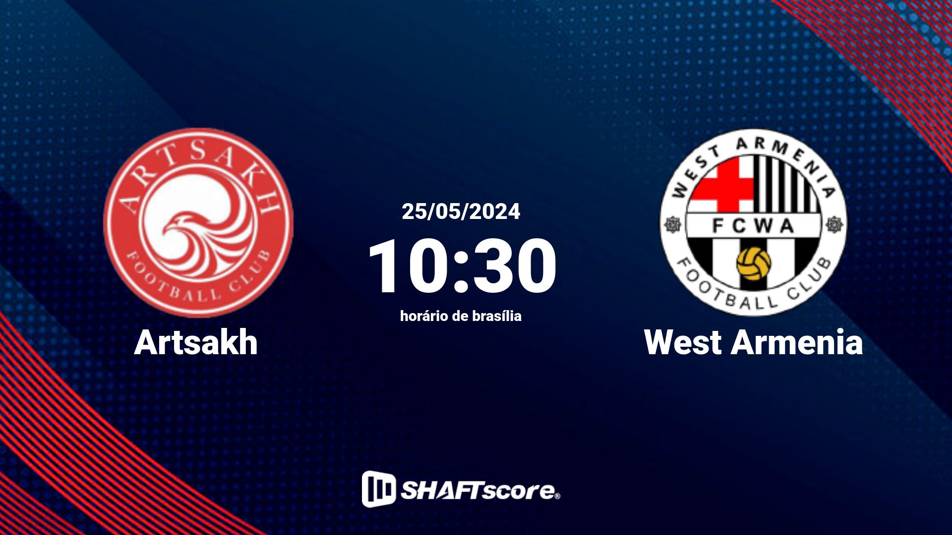 Estatísticas do jogo Artsakh vs West Armenia 25.05 10:30