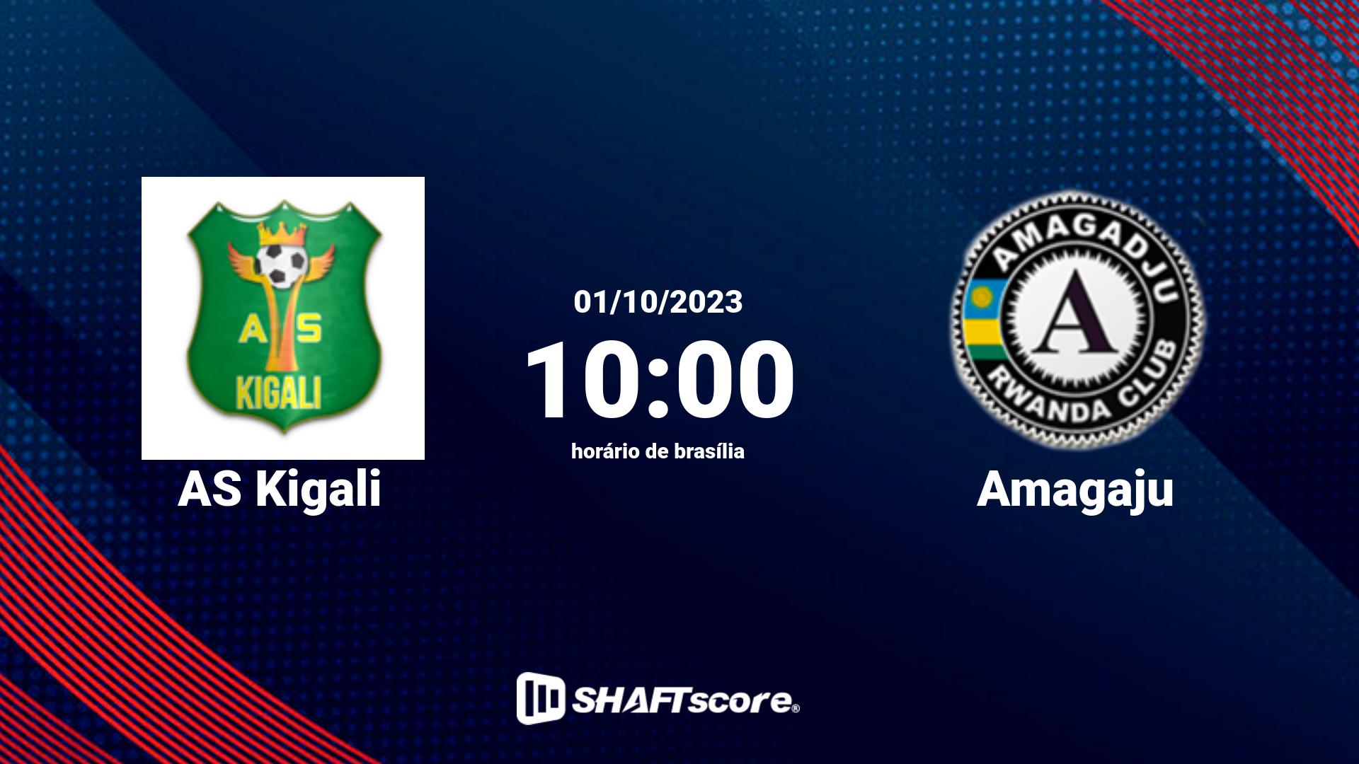 Estatísticas do jogo AS Kigali vs Amagaju 01.10 10:00