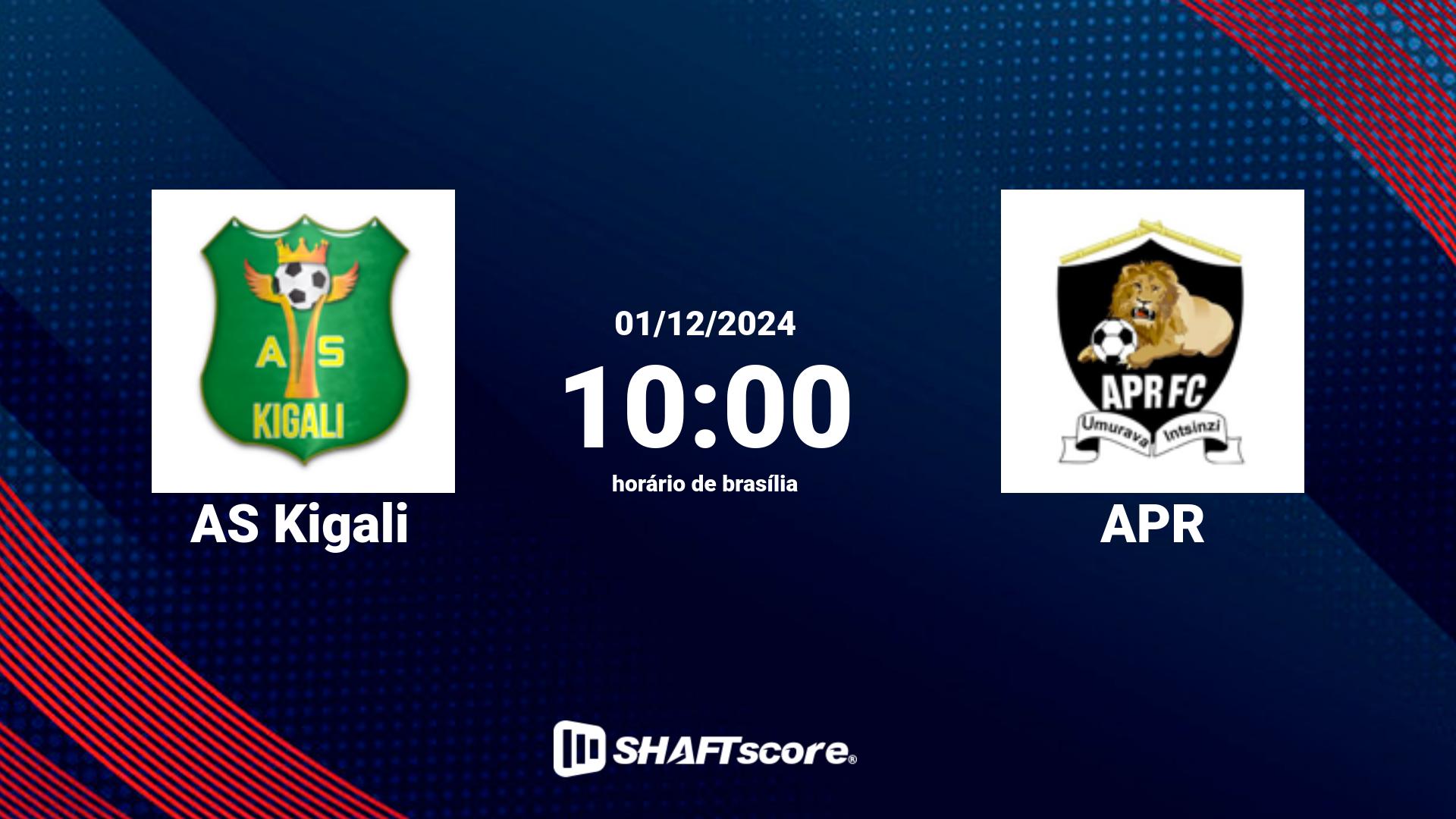 Estatísticas do jogo AS Kigali vs APR 01.12 10:00