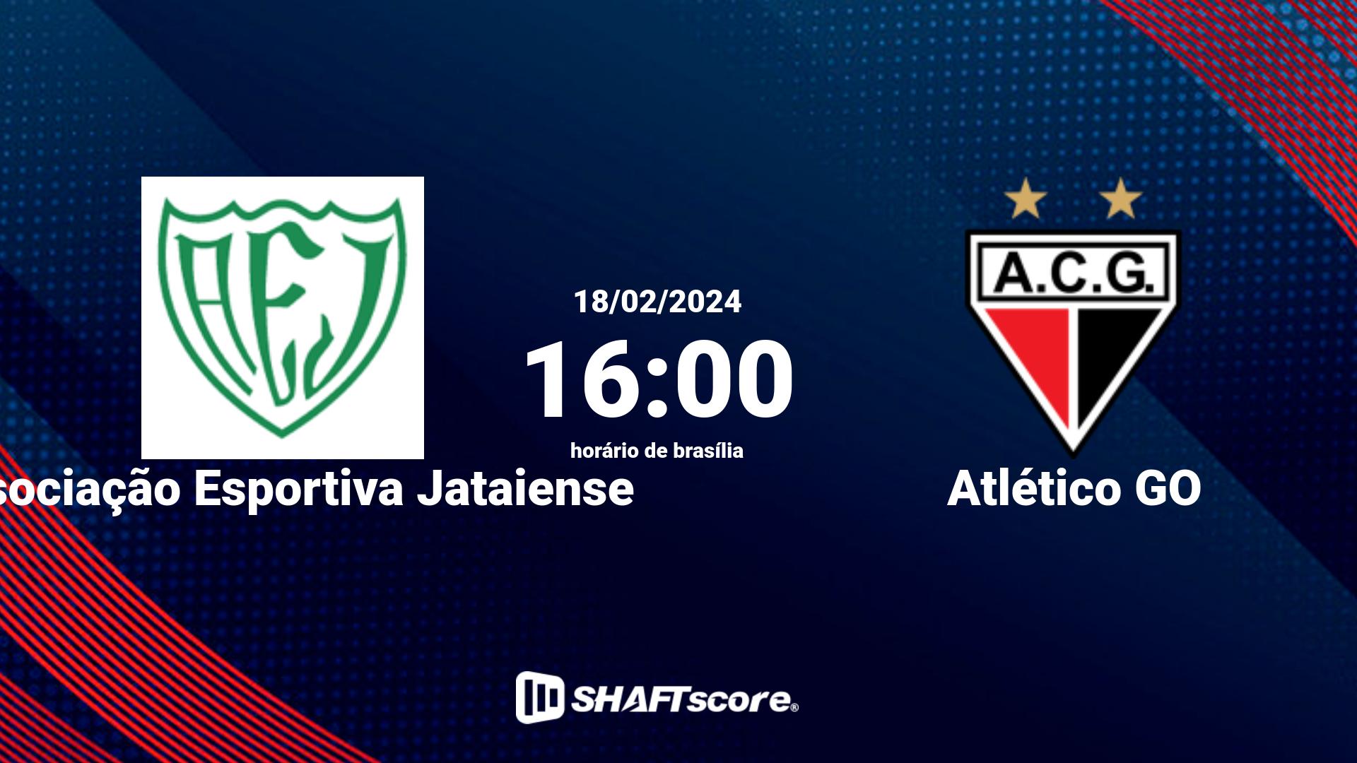 Estatísticas do jogo Associação Esportiva Jataiense vs Atlético GO 18.02 16:00