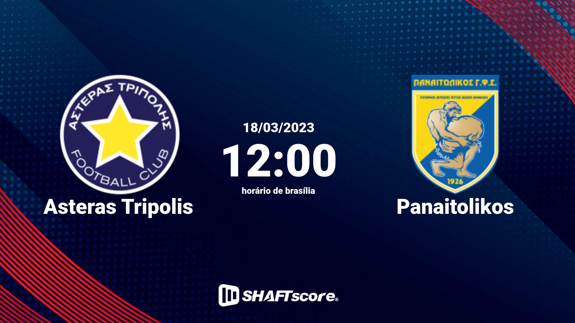 Estatísticas do jogo Asteras Tripolis vs Panaitolikos 18.03 12:00