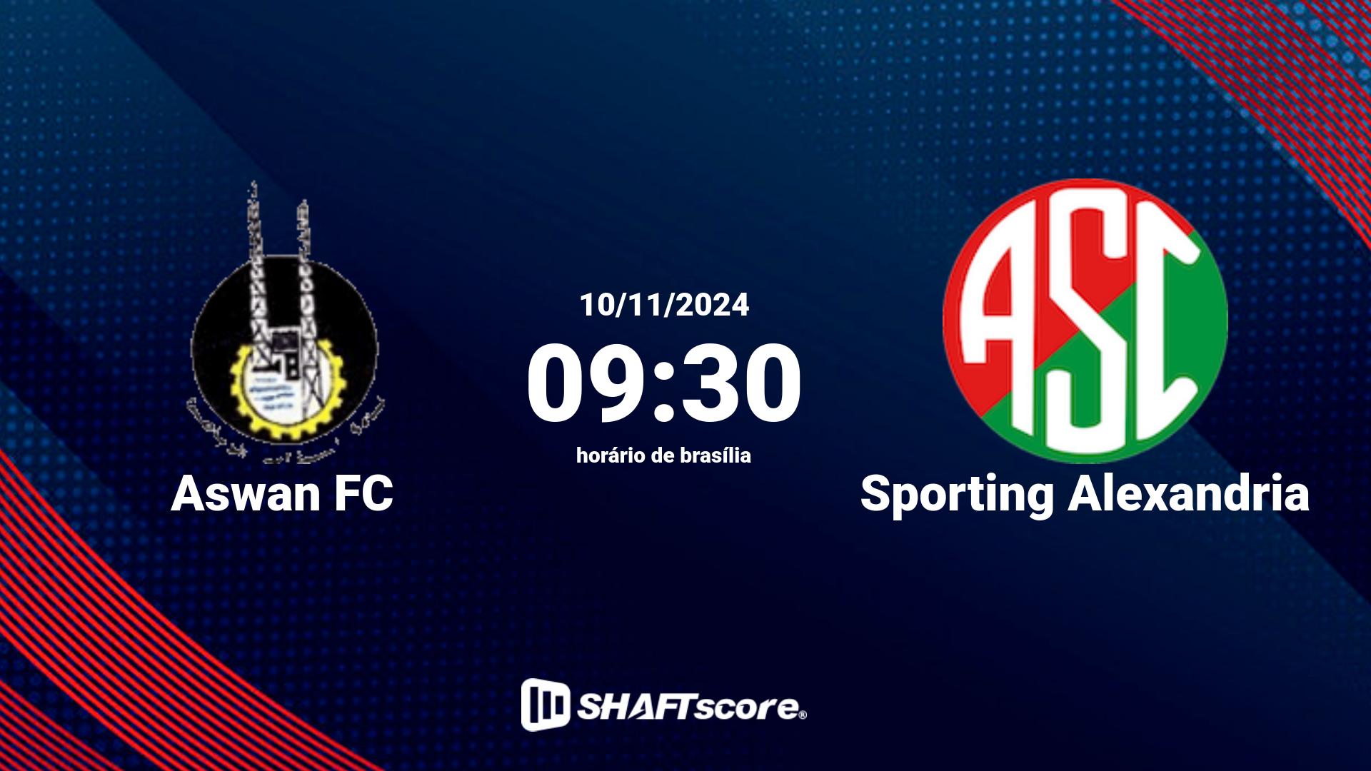 Estatísticas do jogo Aswan FC vs Sporting Alexandria 10.11 09:30