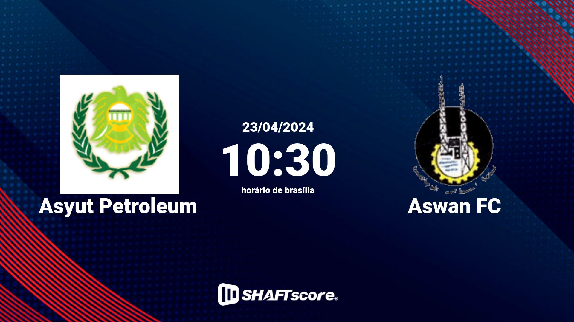 Estatísticas do jogo Asyut Petroleum vs Aswan FC 23.04 10:30