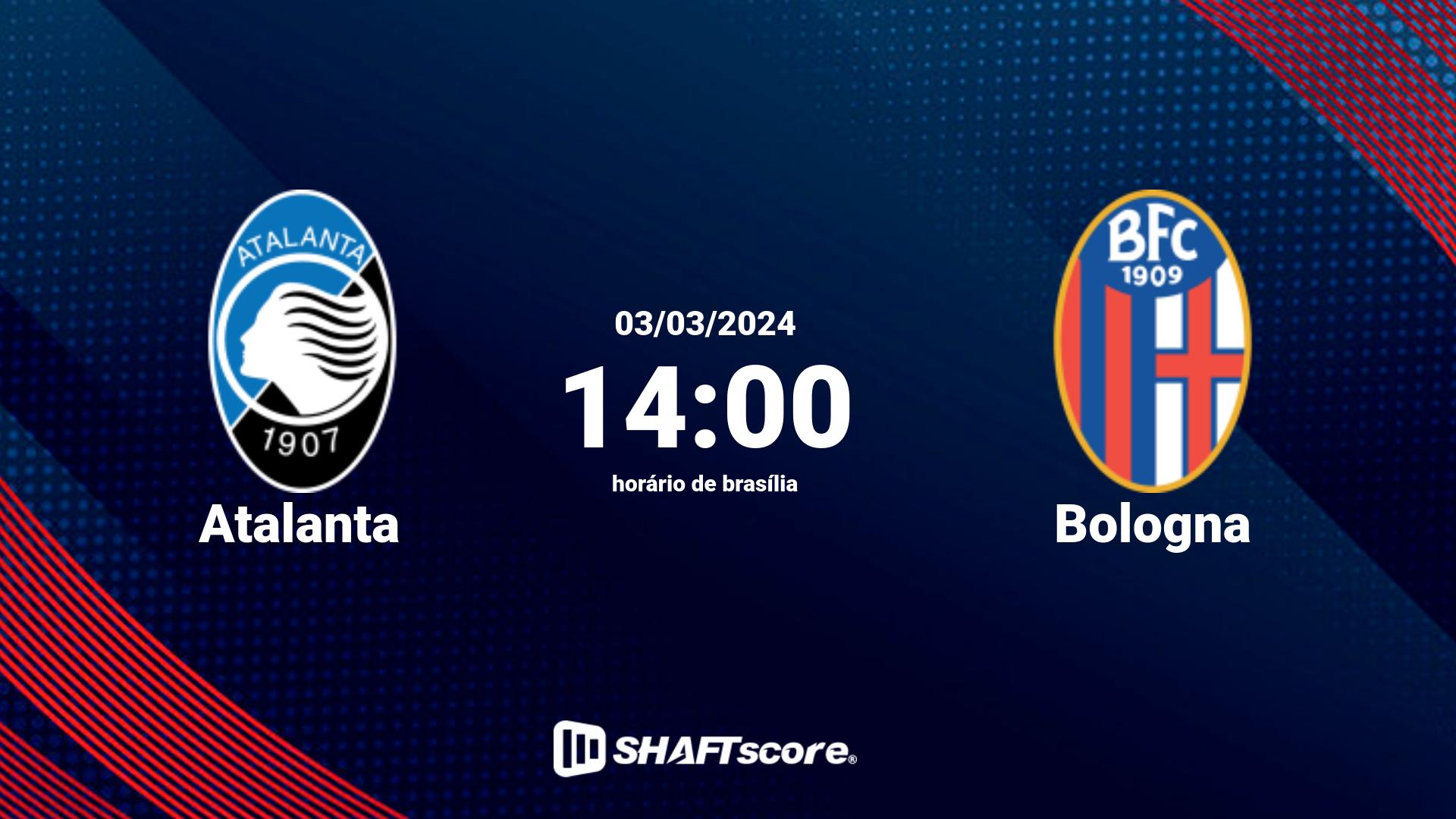 Estatísticas do jogo Atalanta vs Bologna 03.03 14:00