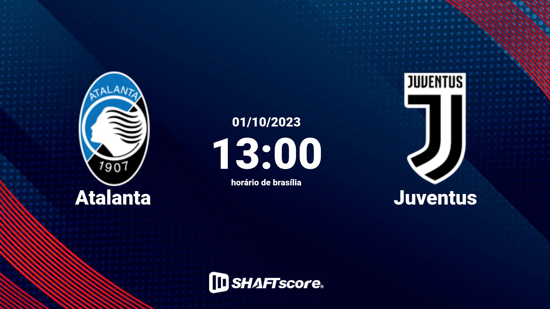 Estatísticas do jogo Atalanta vs Juventus 01.10 13:00