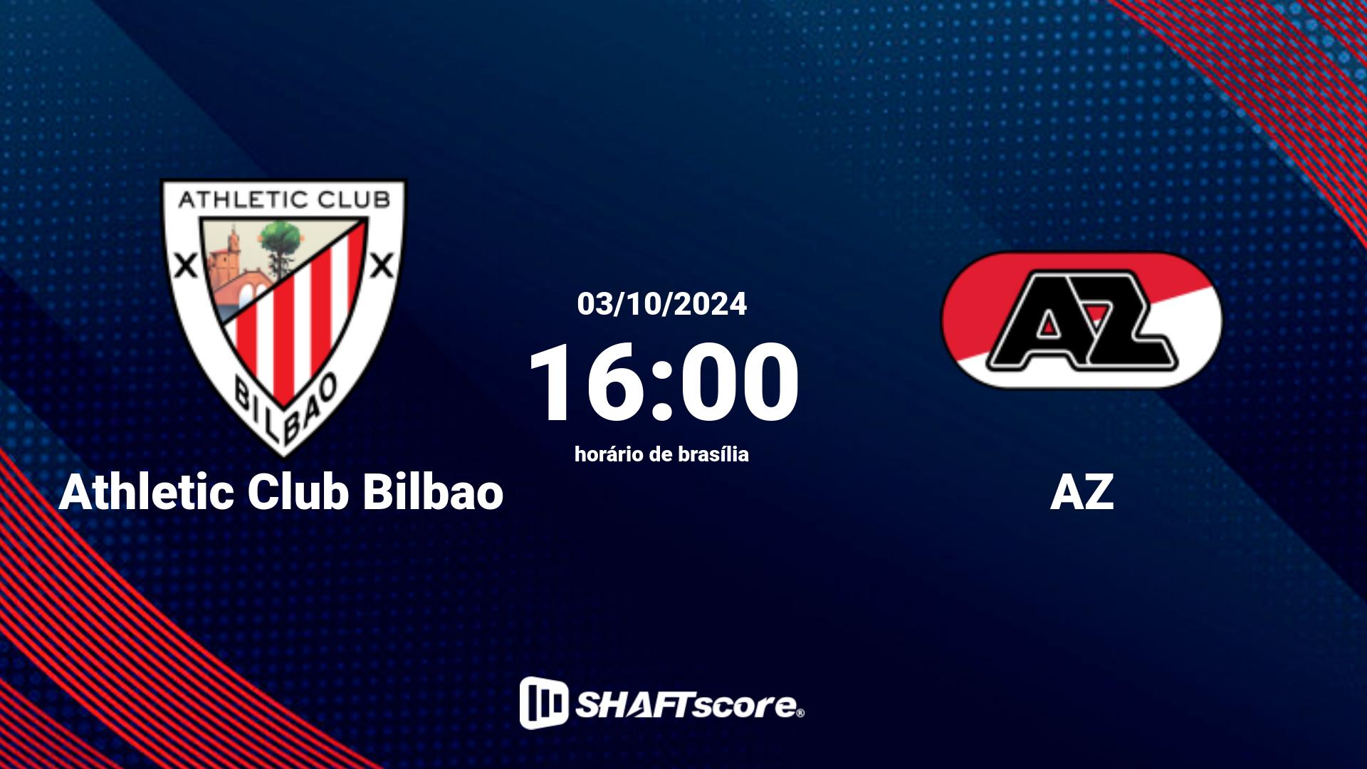 Estatísticas do jogo Athletic Club Bilbao vs AZ 03.10 16:00