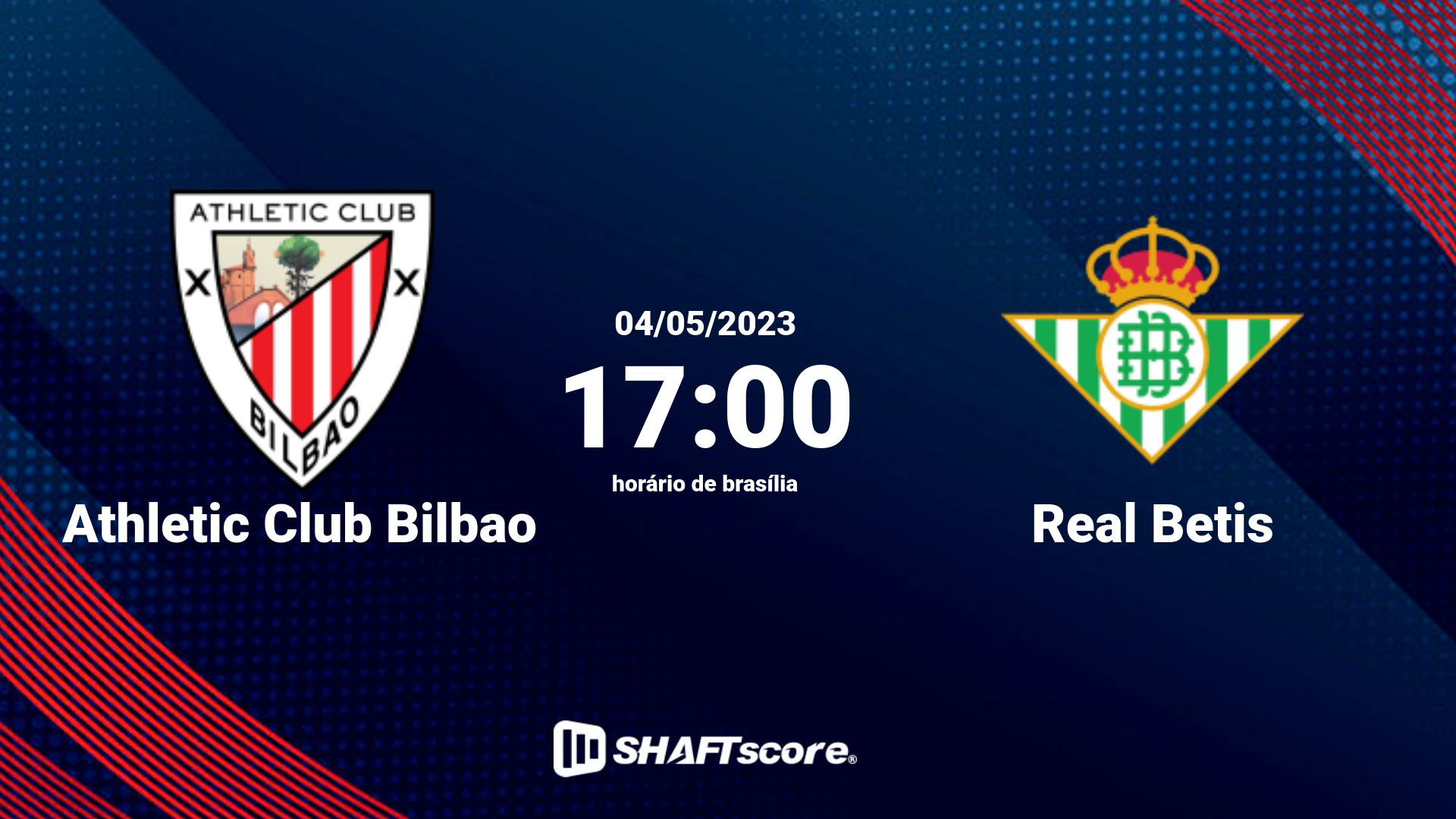 Estatísticas do jogo Athletic Club Bilbao vs Real Betis 04.05 17:00