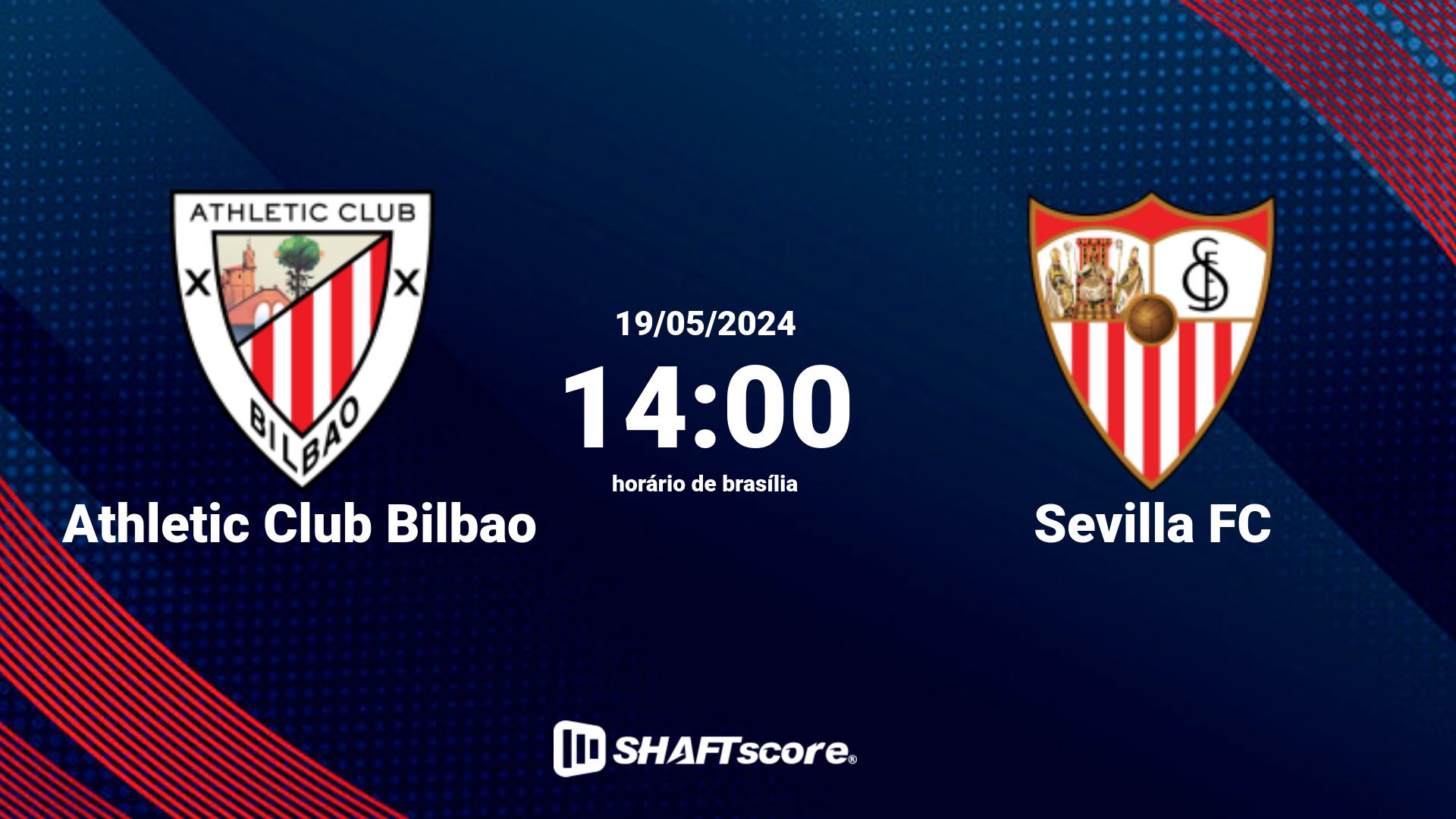 Estatísticas do jogo Athletic Club Bilbao vs Sevilla FC 19.05 14:00