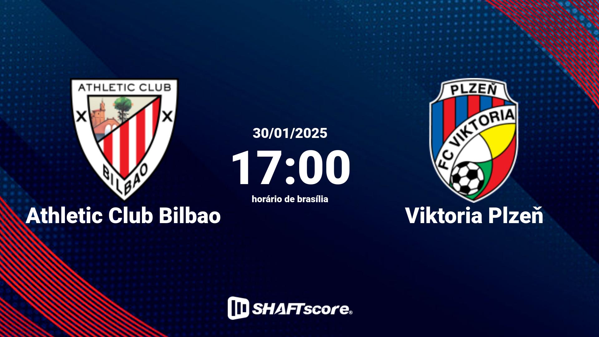 Estatísticas do jogo Athletic Club Bilbao vs Viktoria Plzeň 30.01 17:00