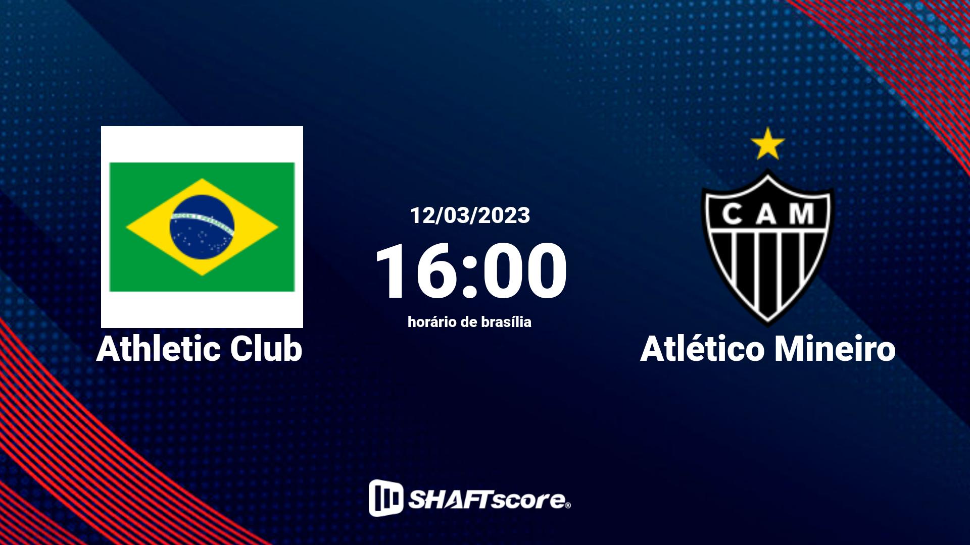 Estatísticas do jogo Athletic Club vs Atlético Mineiro 12.03 16:00