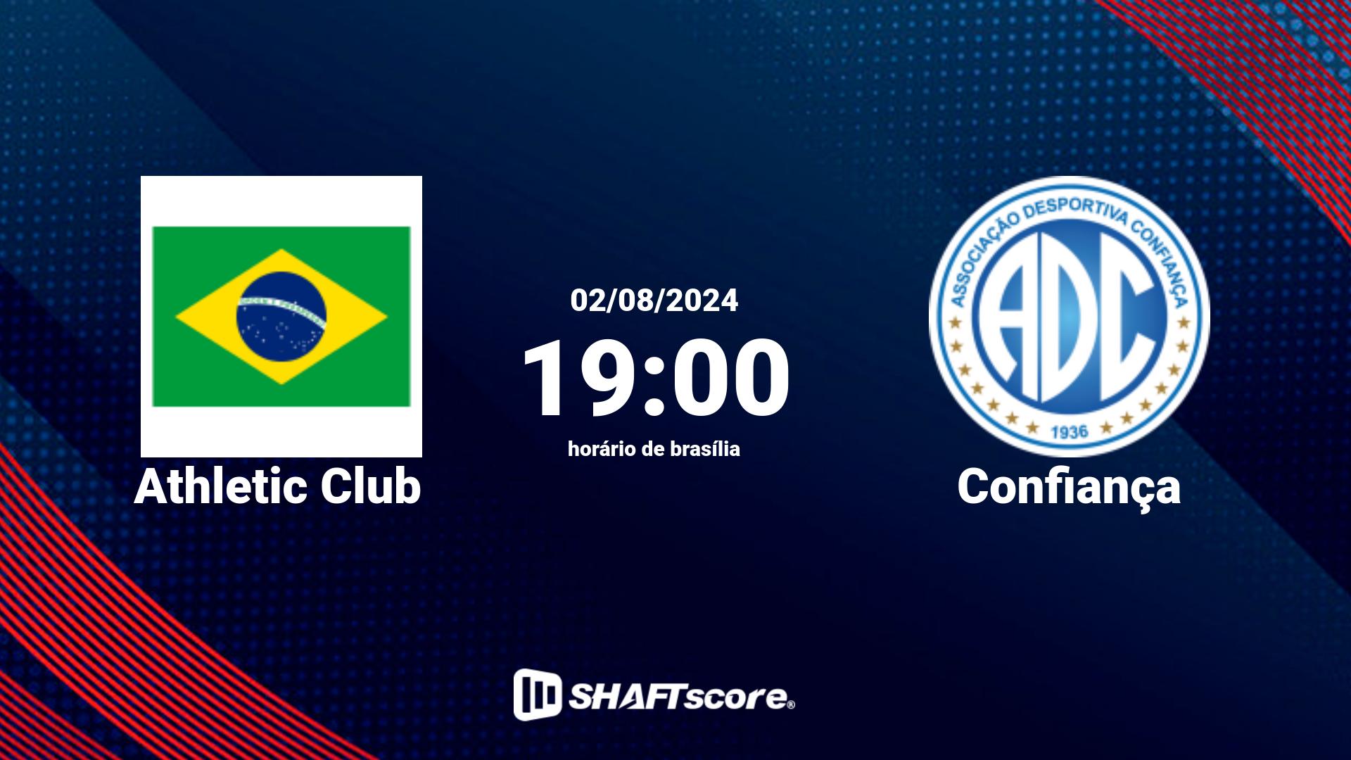 Estatísticas do jogo Athletic Club vs Confiança 02.08 19:00