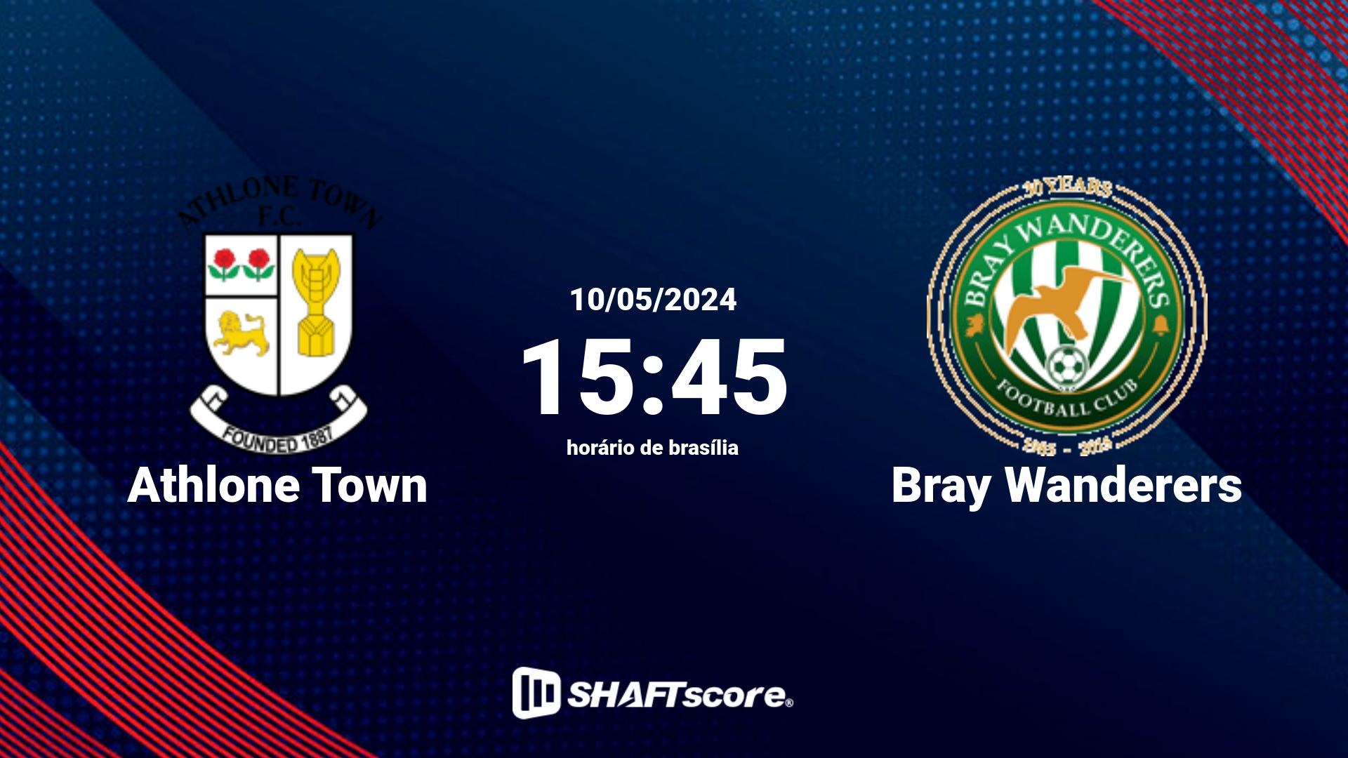 Estatísticas do jogo Athlone Town vs Bray Wanderers 10.05 15:45