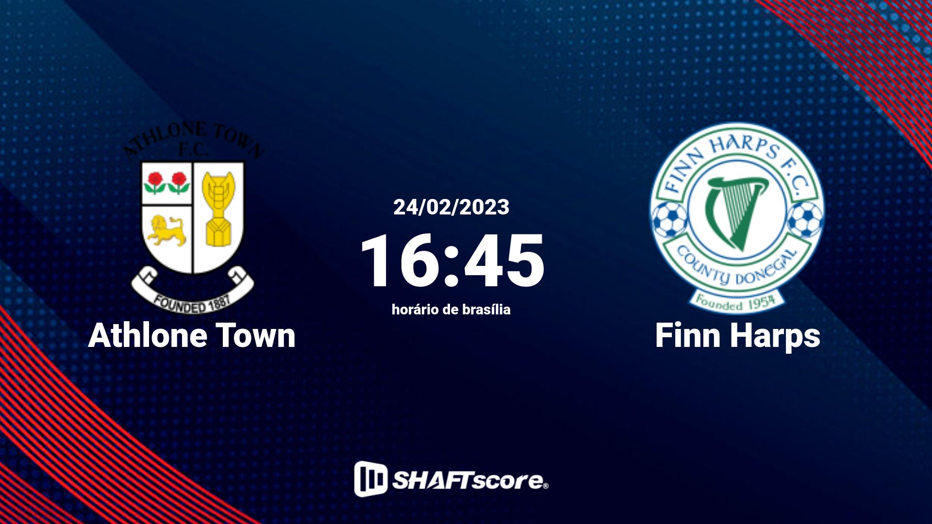 Estatísticas do jogo Athlone Town vs Finn Harps 24.02 16:45