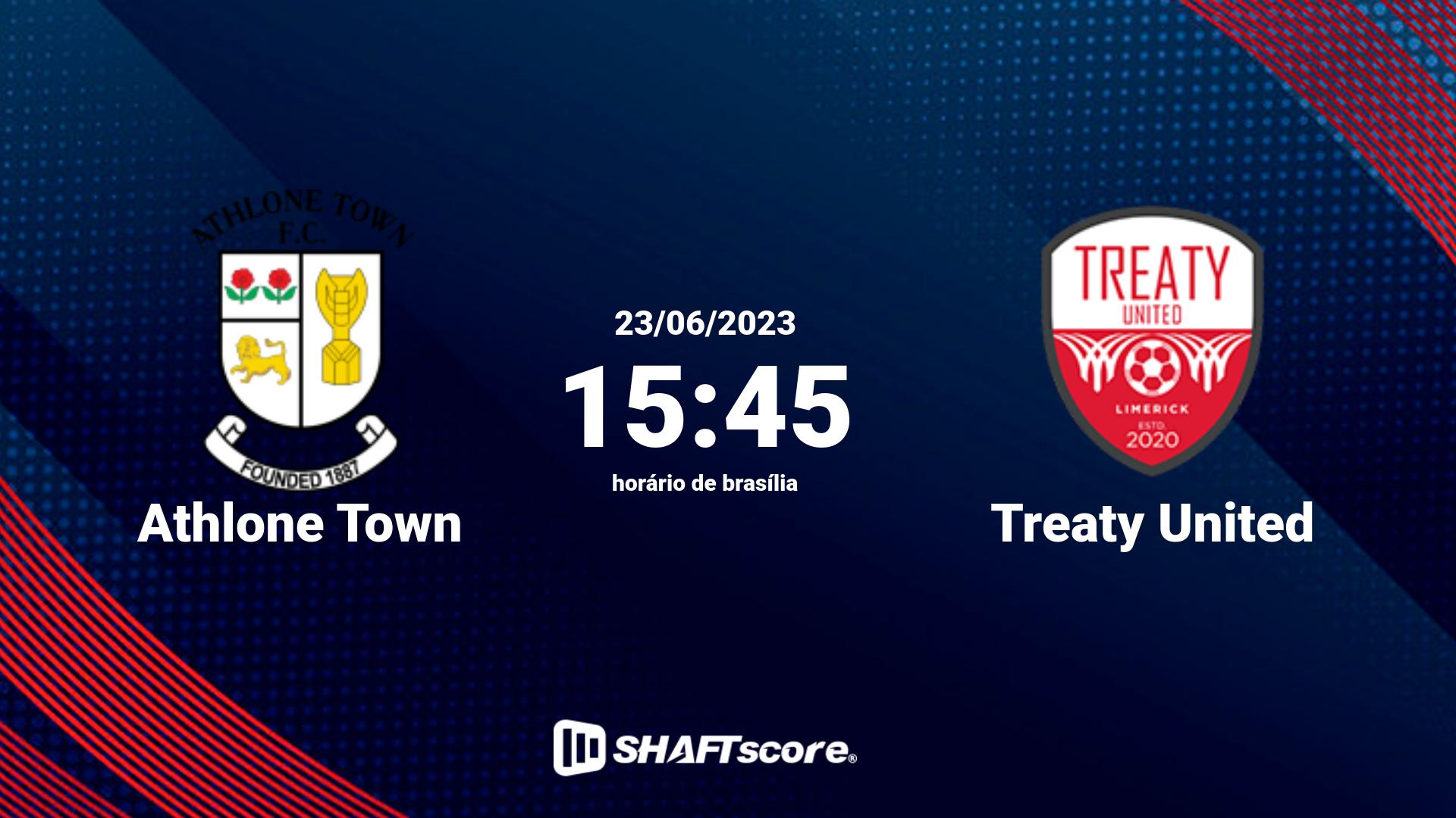 Estatísticas do jogo Athlone Town vs Treaty United 23.06 15:45