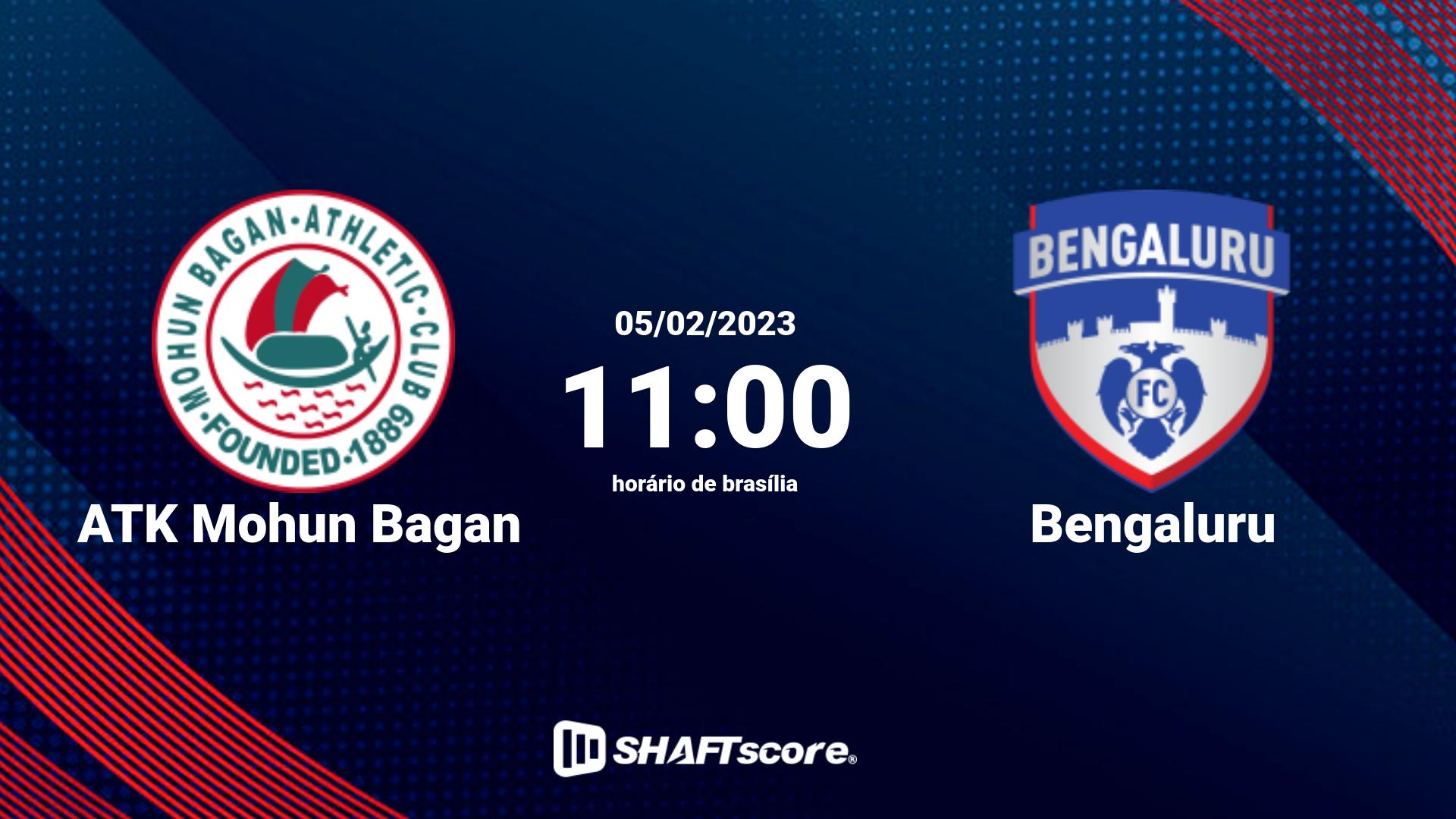 Estatísticas do jogo ATK Mohun Bagan vs Bengaluru 05.02 11:00