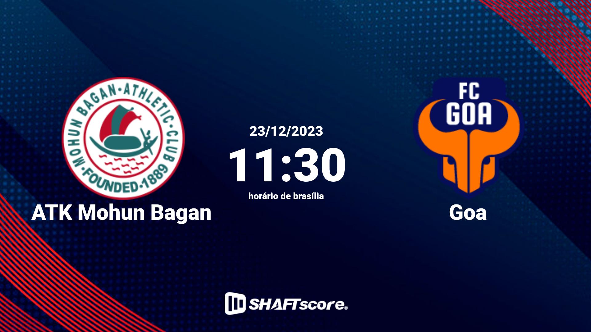 Estatísticas do jogo ATK Mohun Bagan vs Goa 23.12 11:30