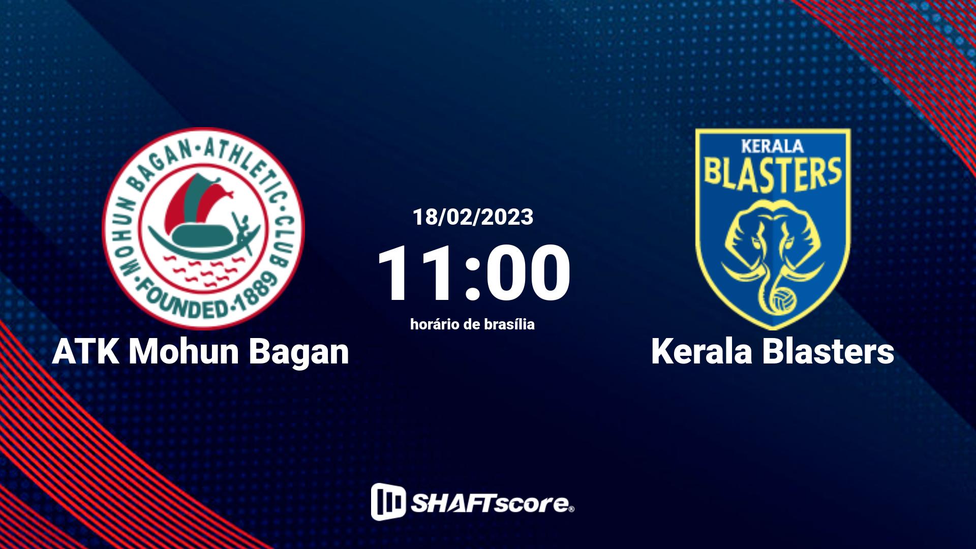 Estatísticas do jogo ATK Mohun Bagan vs Kerala Blasters 18.02 11:00