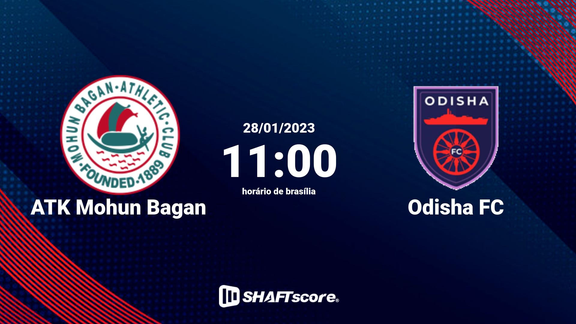 Estatísticas do jogo ATK Mohun Bagan vs Odisha FC 28.01 11:00