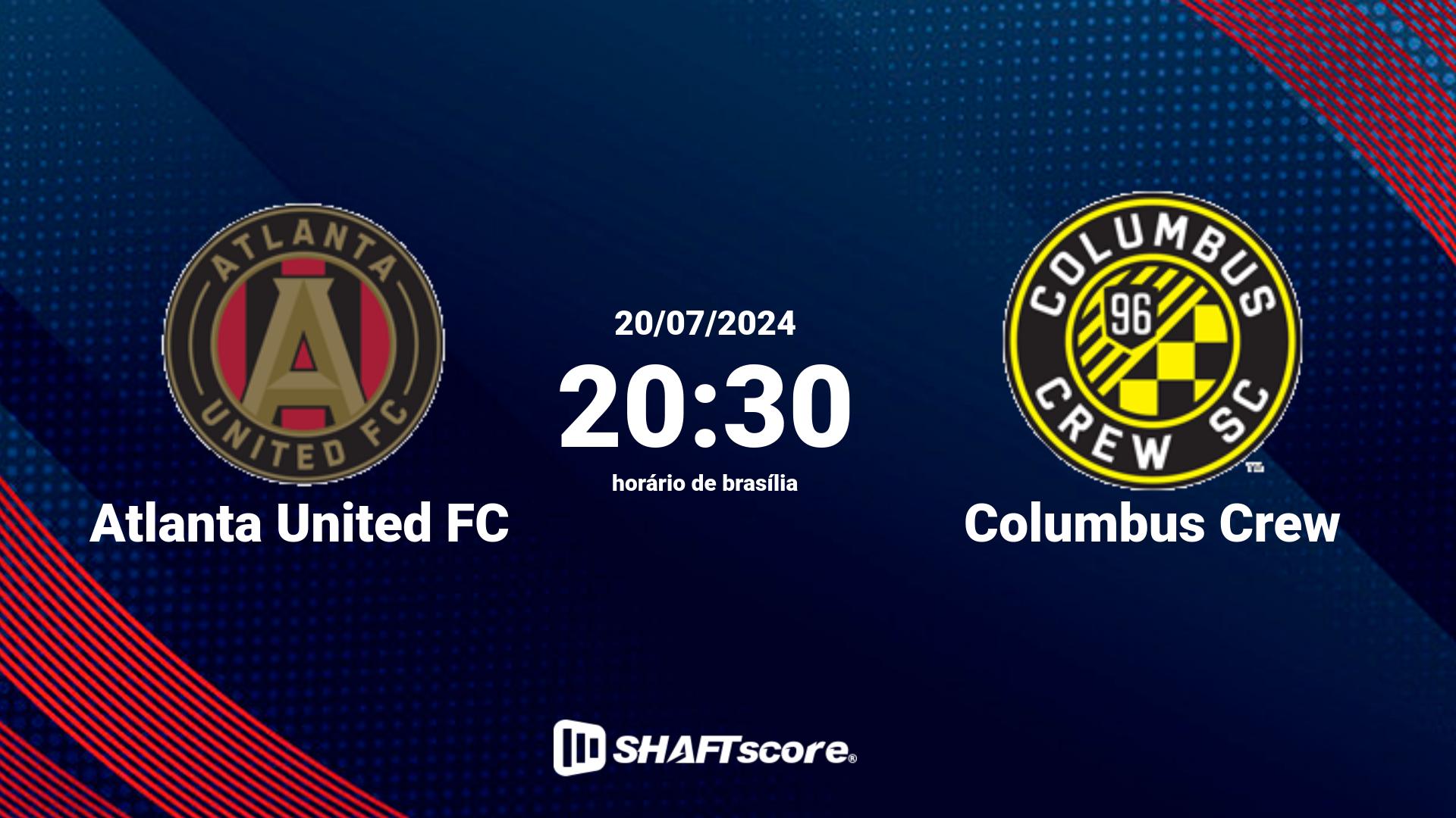 Estatísticas do jogo Atlanta United FC vs Columbus Crew 20.07 20:30
