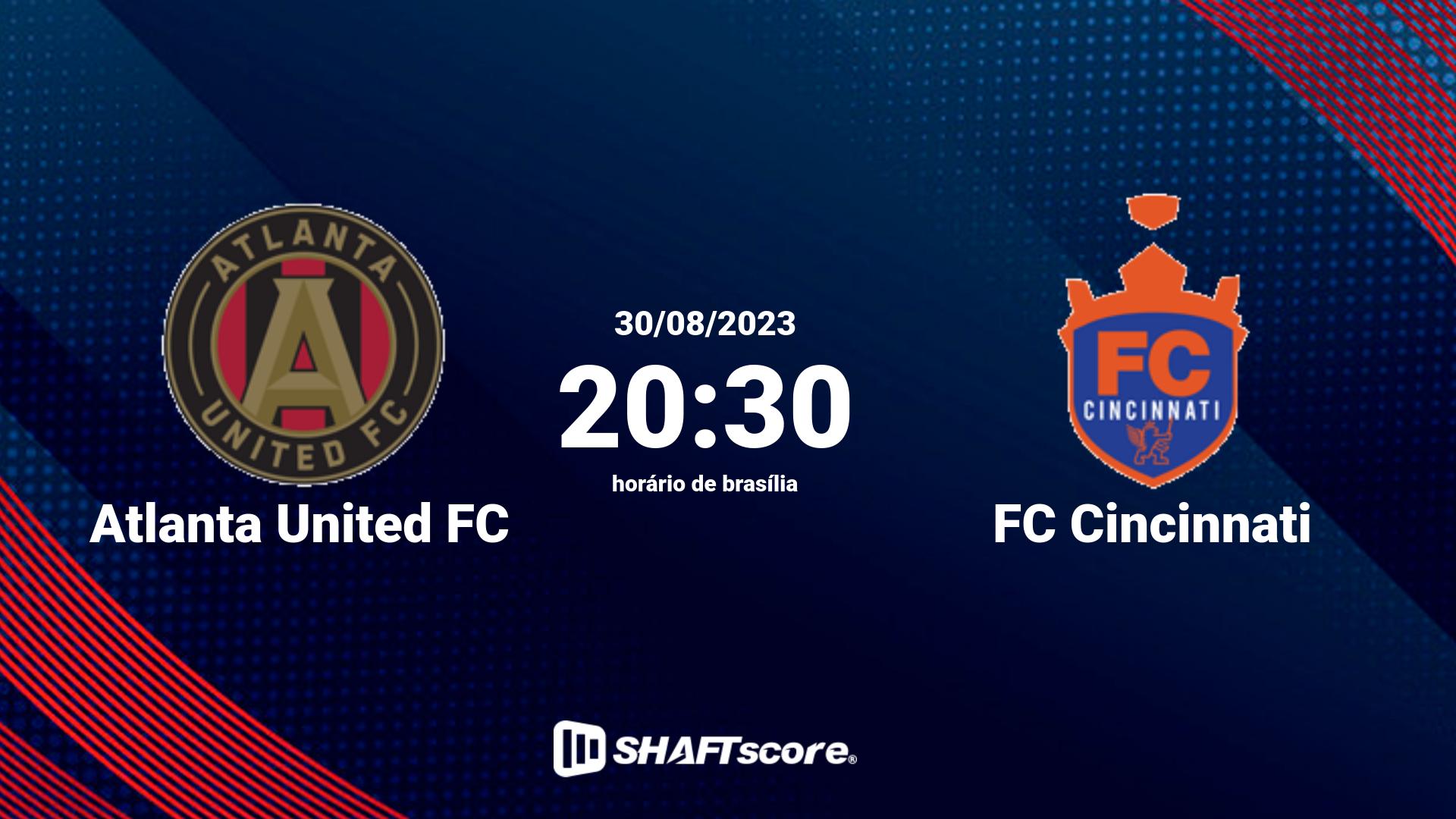 Estatísticas do jogo Atlanta United FC vs FC Cincinnati 30.08 20:30