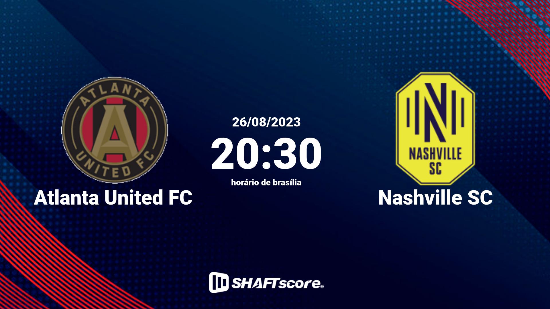 Estatísticas do jogo Atlanta United FC vs Nashville SC 26.08 20:30