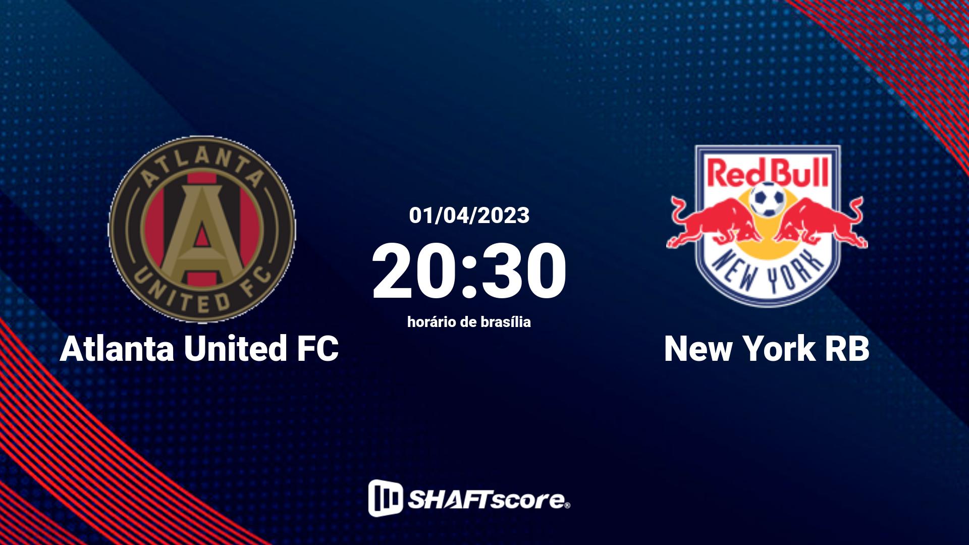 Estatísticas do jogo Atlanta United FC vs New York RB 01.04 20:30