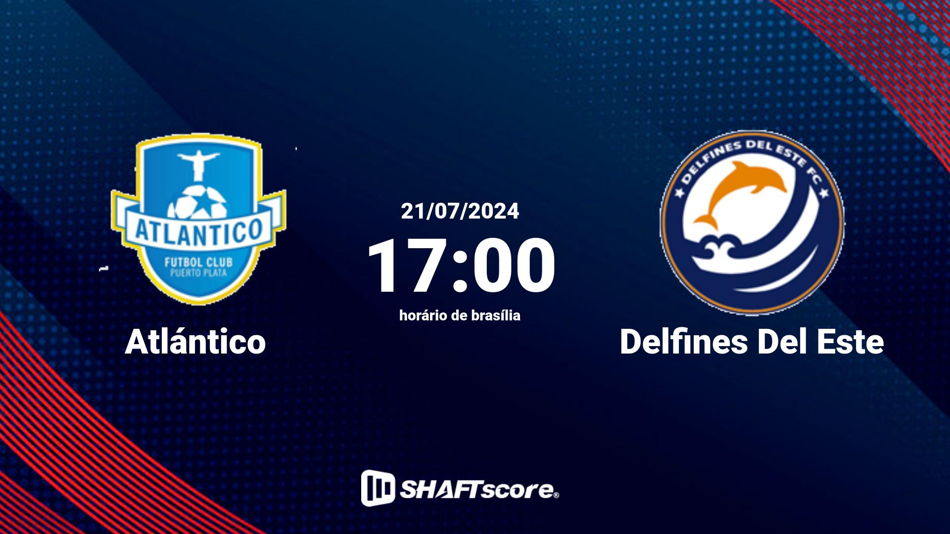 Estatísticas do jogo Atlántico vs Delfines Del Este 21.07 17:00