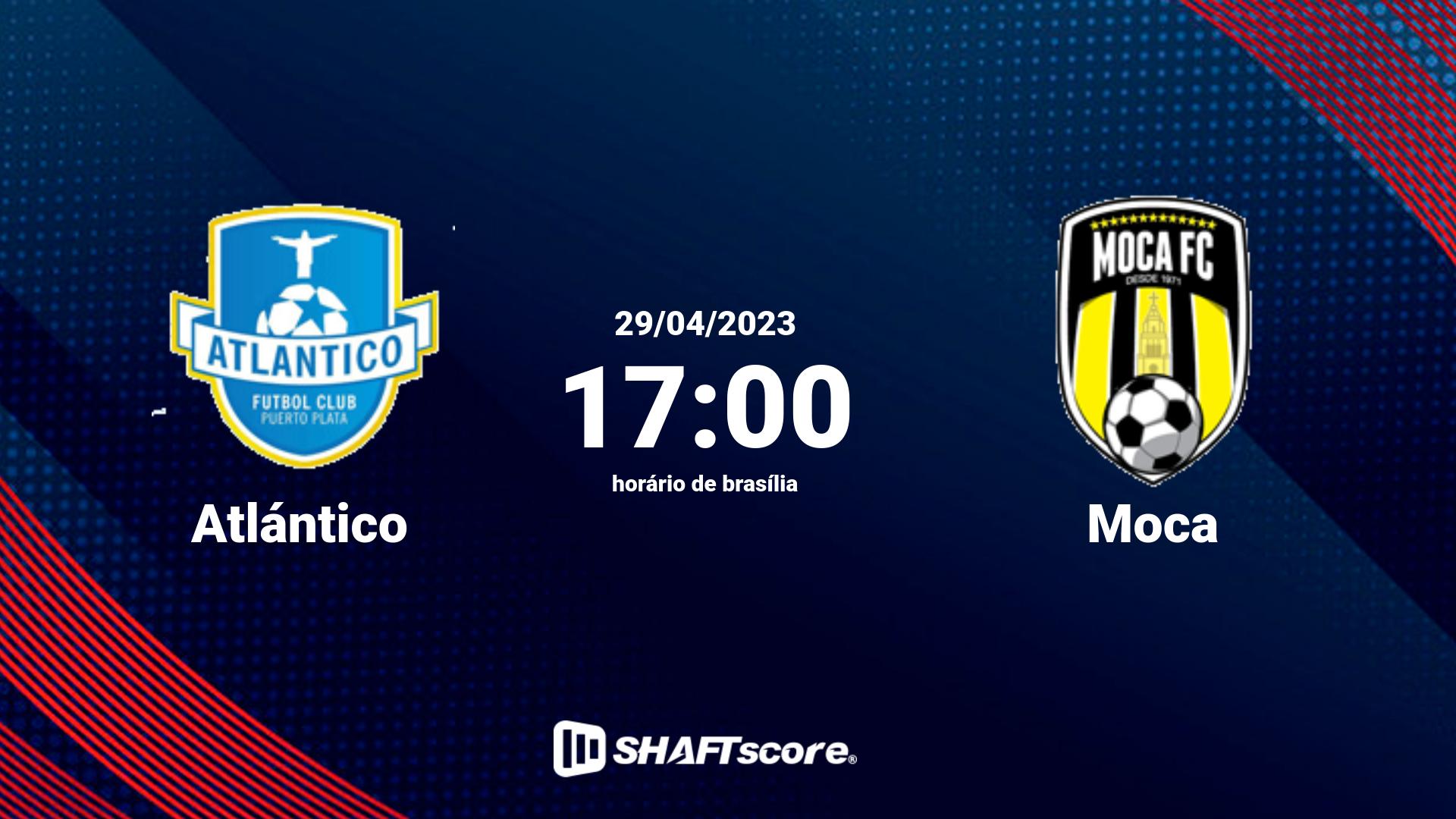 Estatísticas do jogo Atlántico vs Moca 29.04 17:00