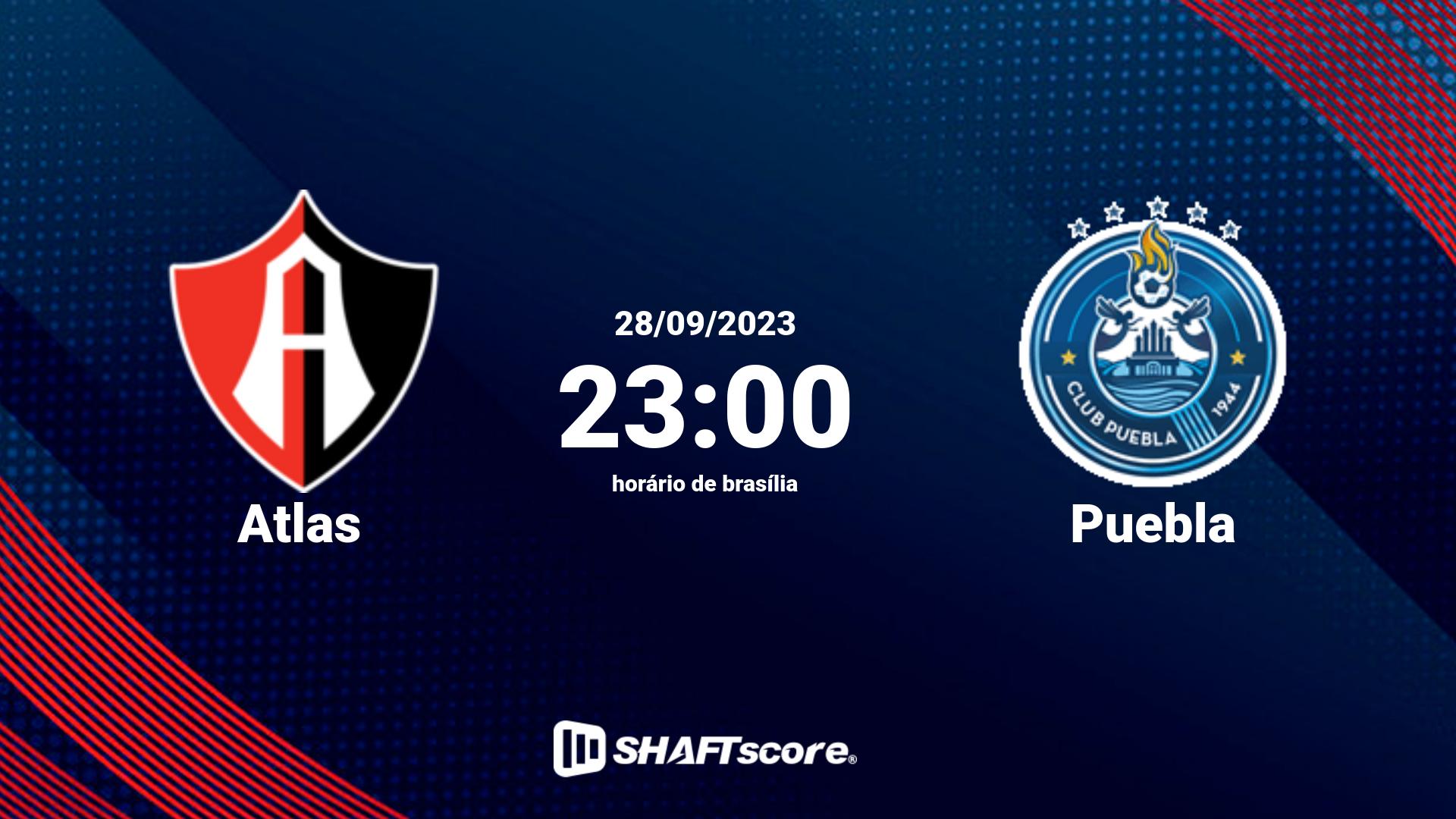 Estatísticas do jogo Atlas vs Puebla 28.09 23:00