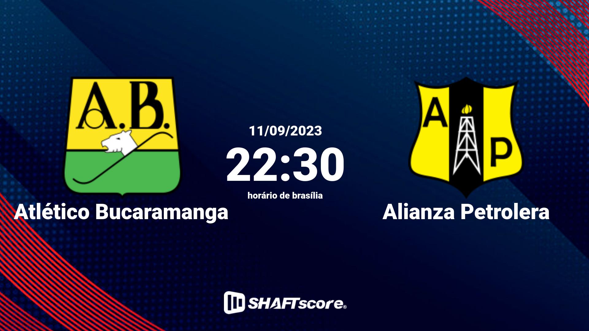 Estatísticas do jogo Atlético Bucaramanga vs Alianza Petrolera 11.09 22:30