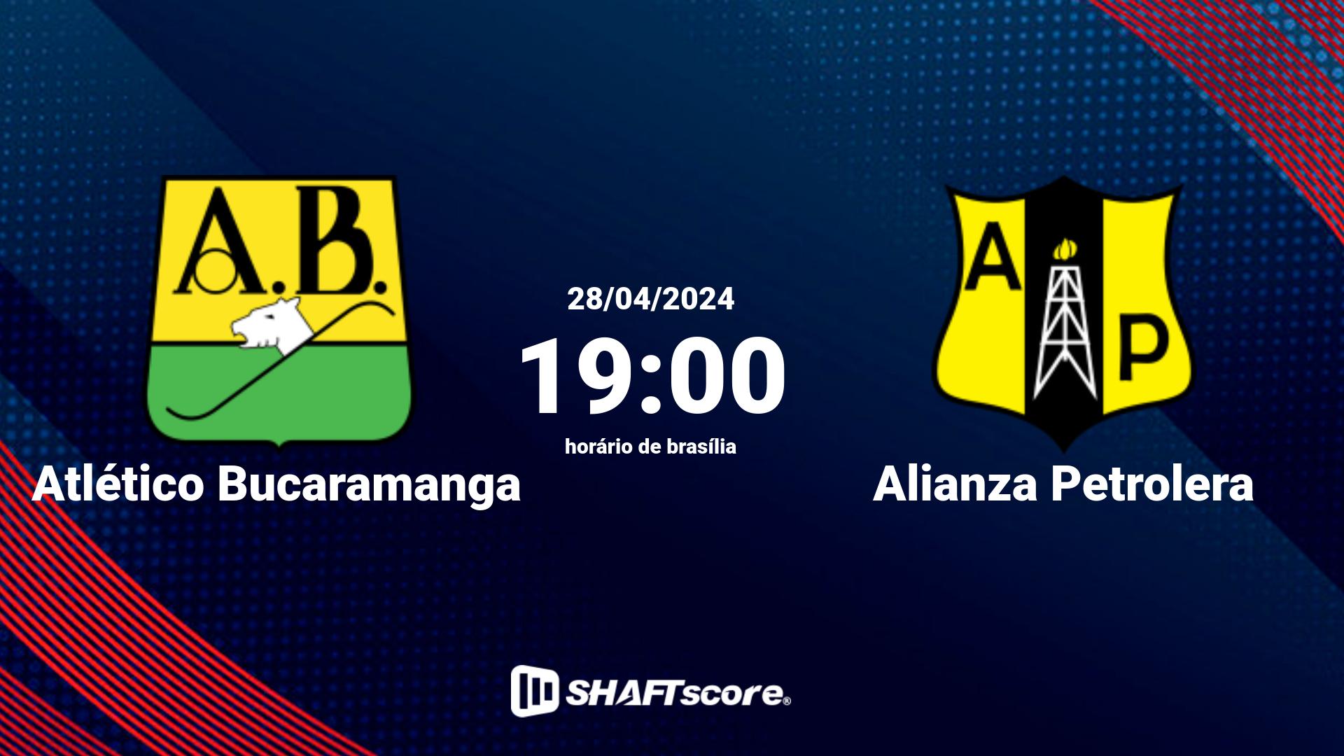 Estatísticas do jogo Atlético Bucaramanga vs Alianza Petrolera 28.04 19:00