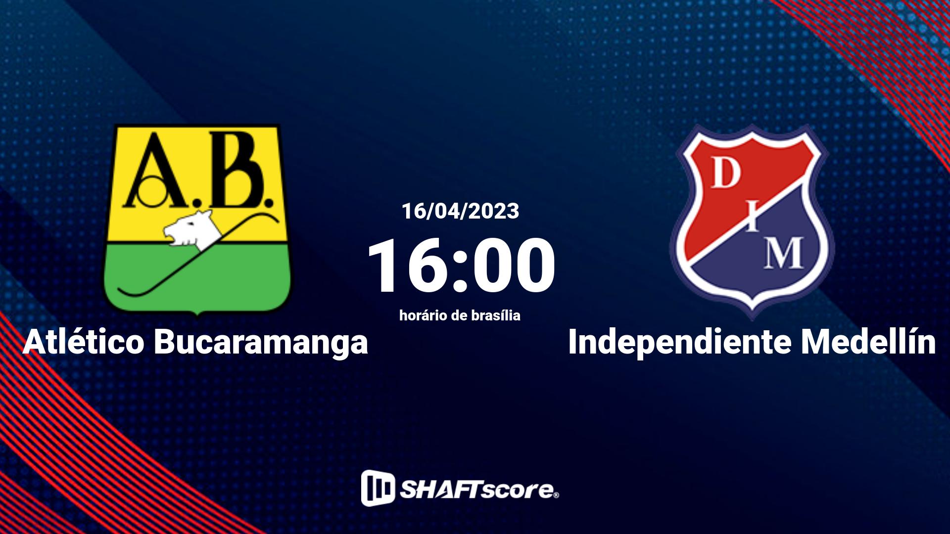 Estatísticas do jogo Atlético Bucaramanga vs Independiente Medellín 16.04 16:00