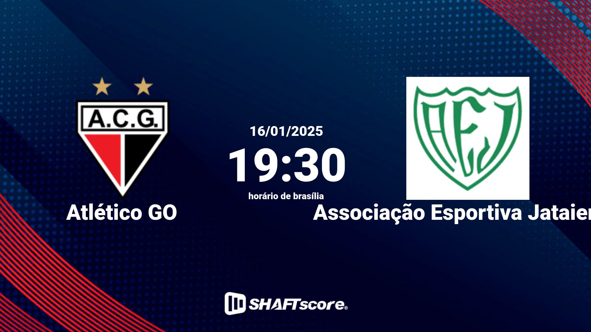 Estatísticas do jogo Atlético GO vs Associação Esportiva Jataiense 16.01 19:30