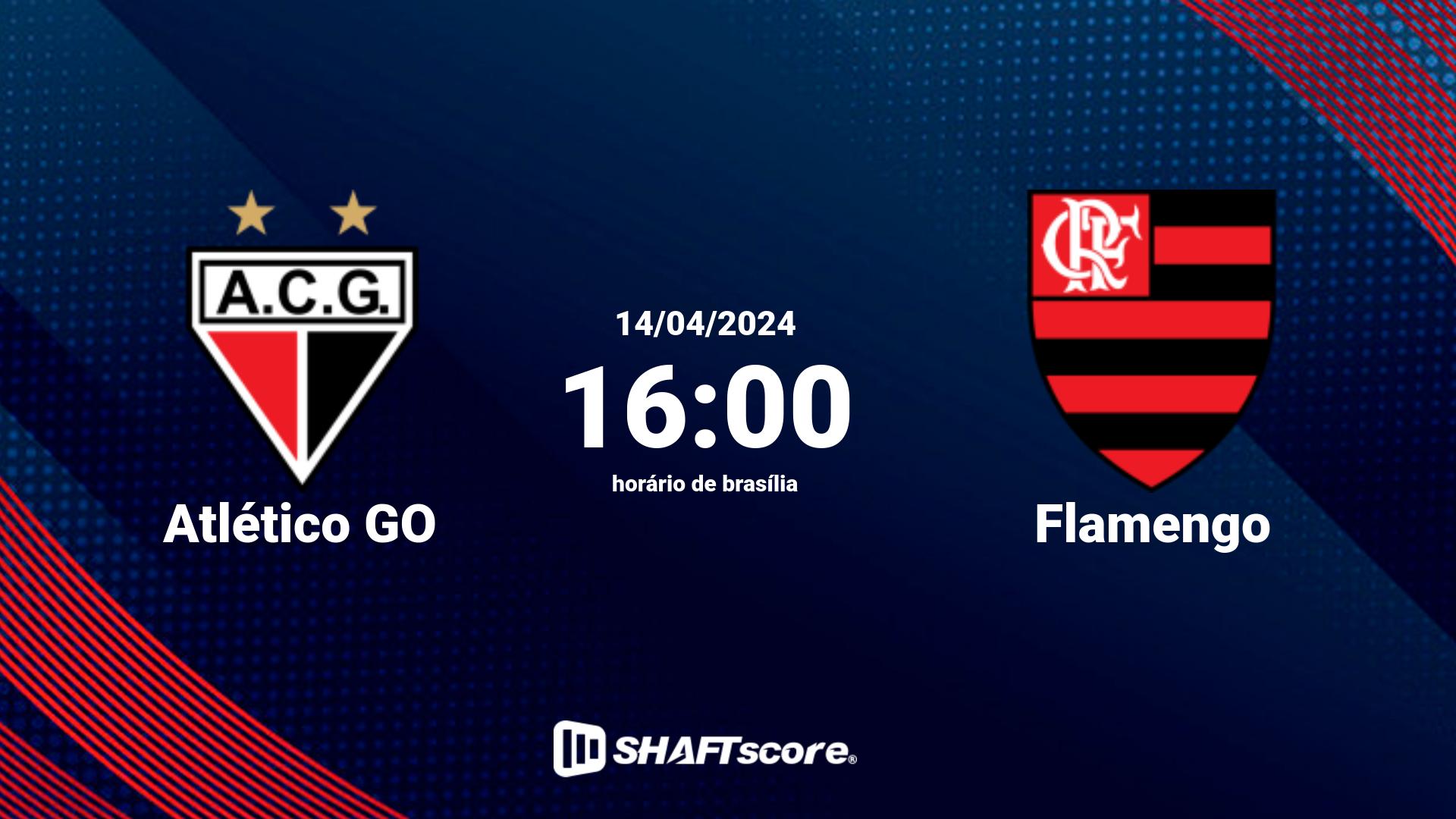 Estatísticas do jogo Atlético GO vs Flamengo 14.04 16:00