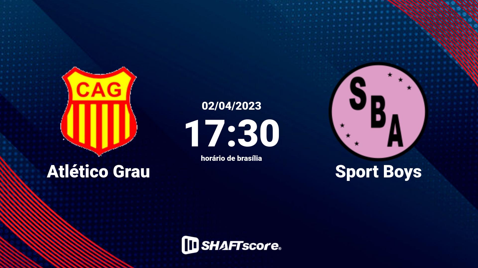 Estatísticas do jogo Atlético Grau vs Sport Boys 02.04 17:30