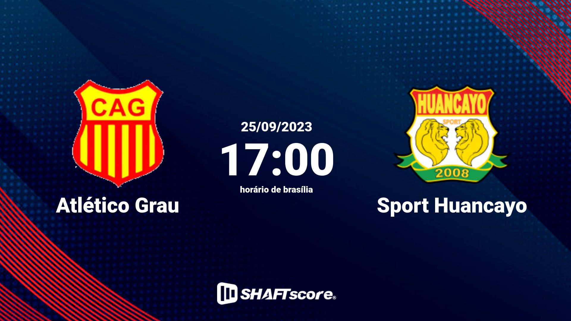 Estatísticas do jogo Atlético Grau vs Sport Huancayo 25.09 17:00