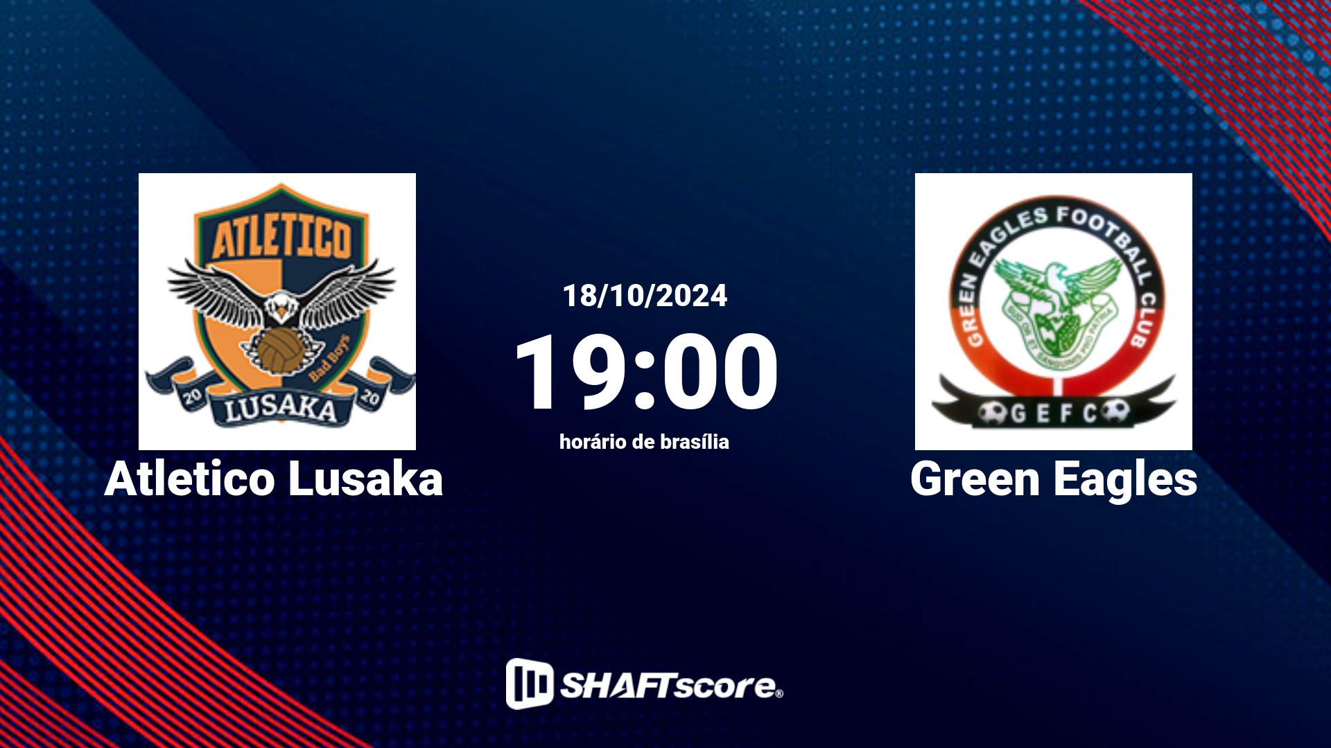 Estatísticas do jogo Atletico Lusaka vs Green Eagles 18.10 19:00