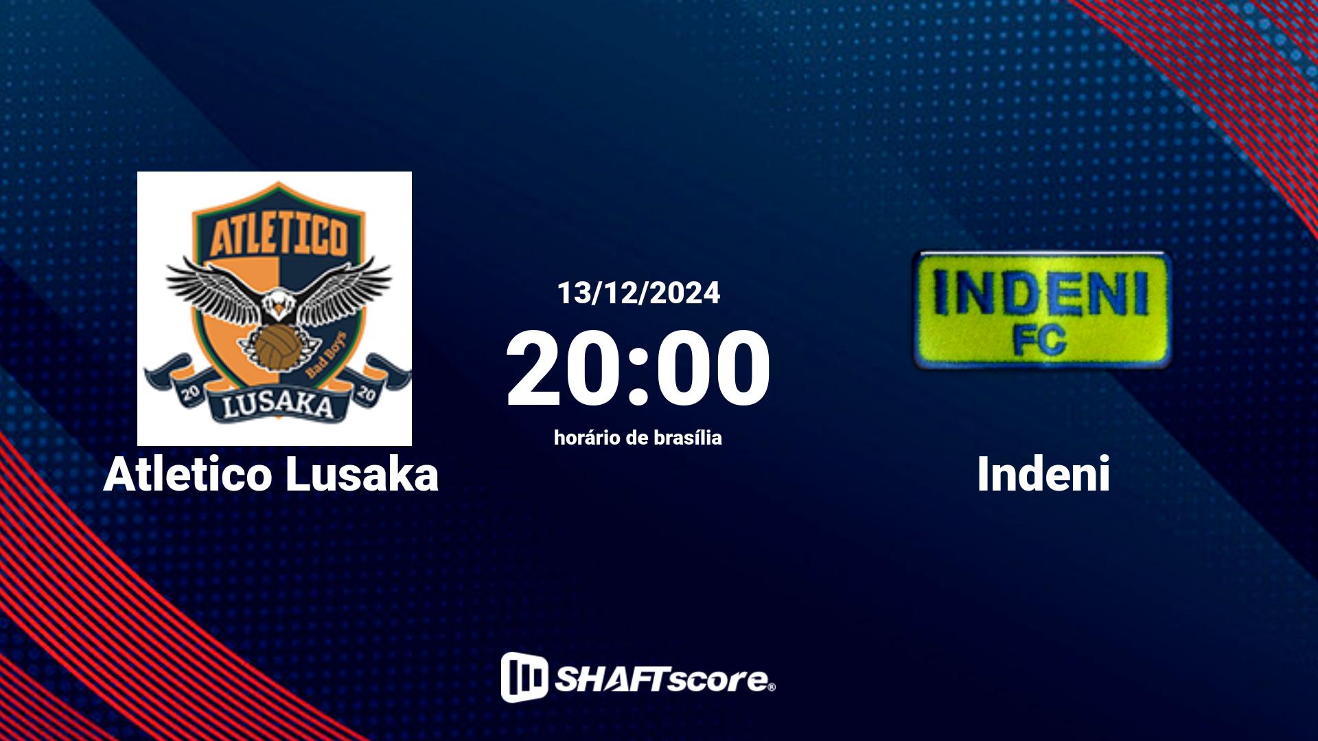 Estatísticas do jogo Atletico Lusaka vs Indeni 13.12 20:00