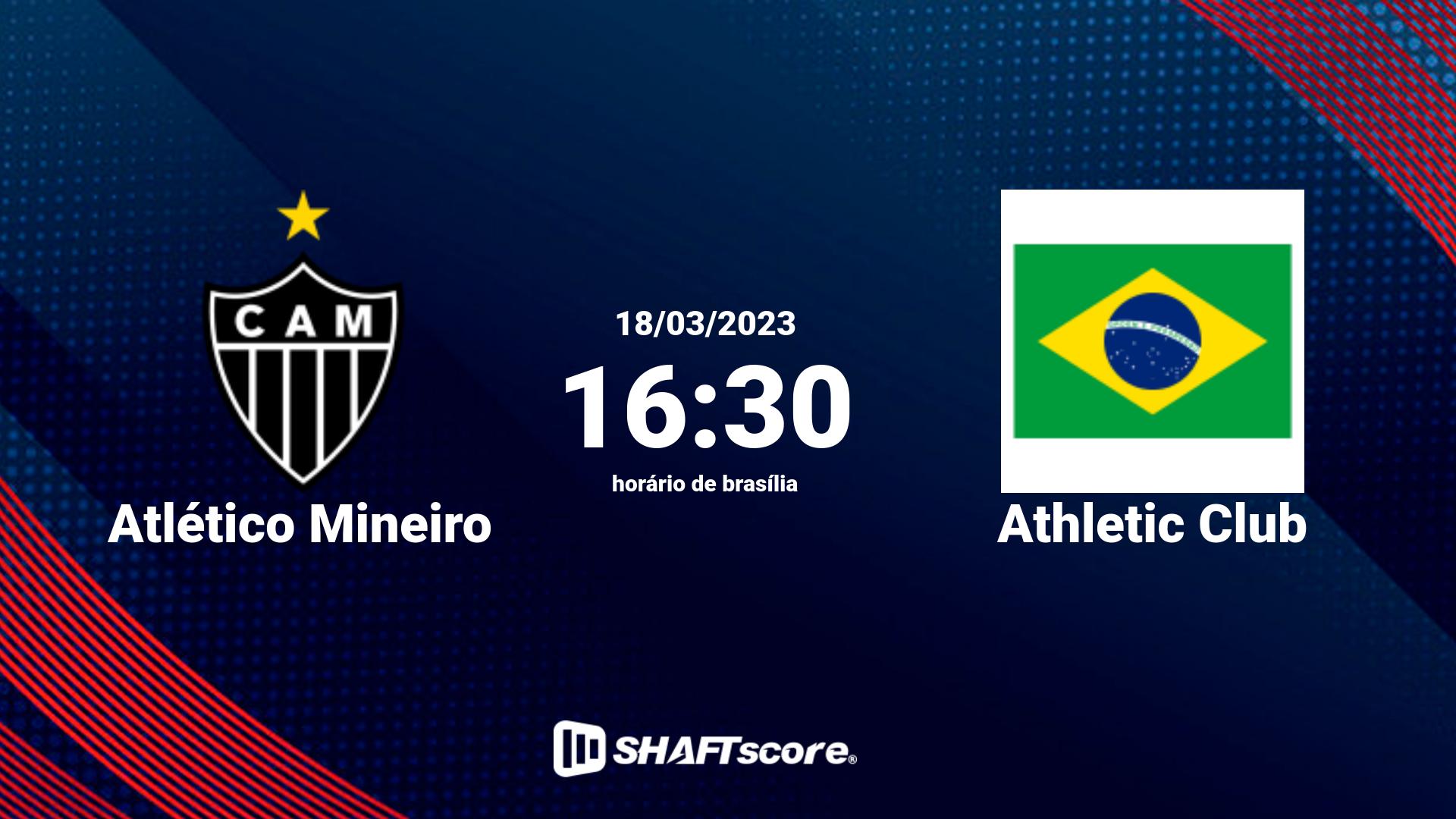 Estatísticas do jogo Atlético Mineiro vs Athletic Club 18.03 16:30