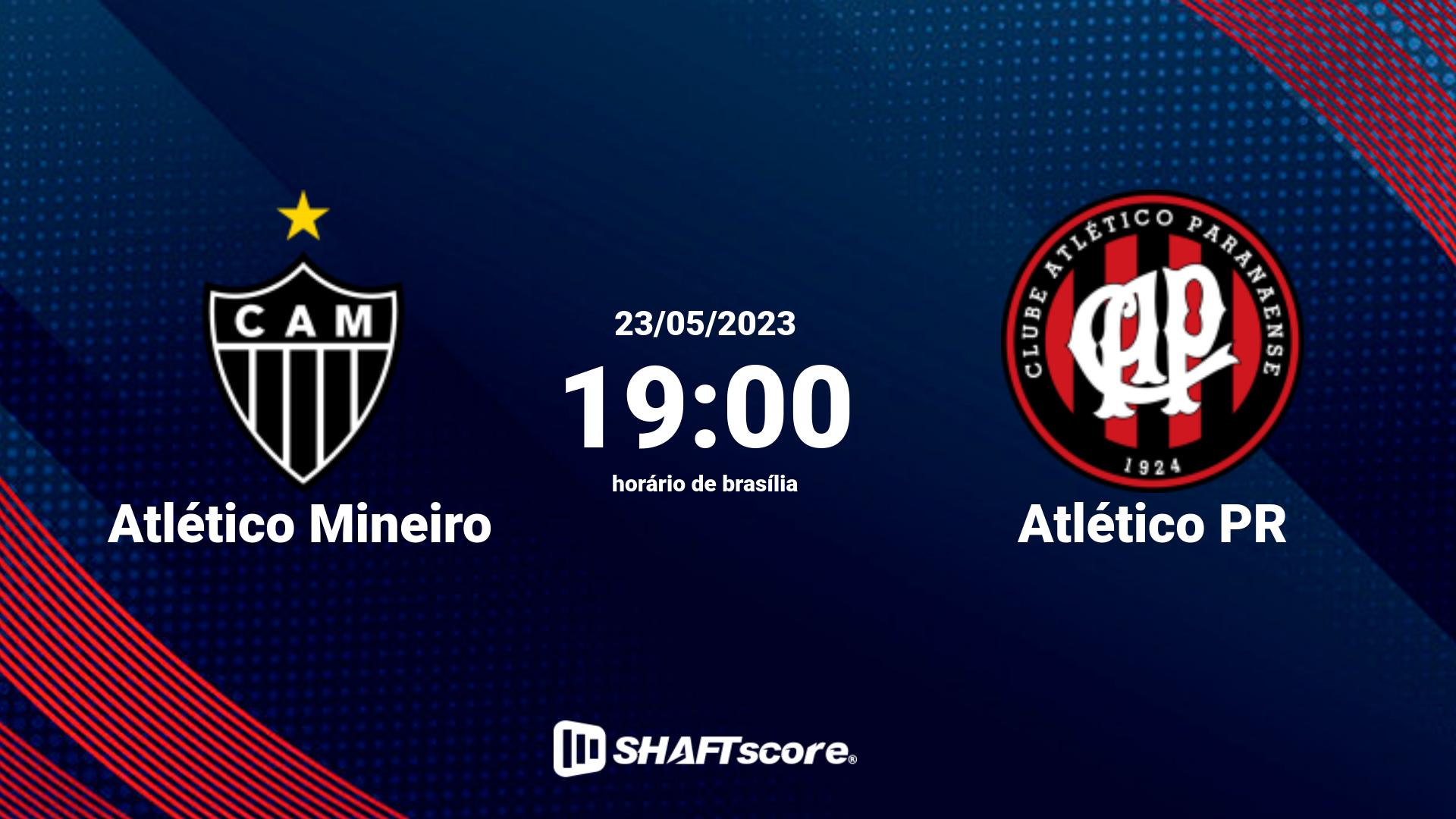 Estatísticas do jogo Atlético Mineiro vs Atlético PR 23.05 19:00