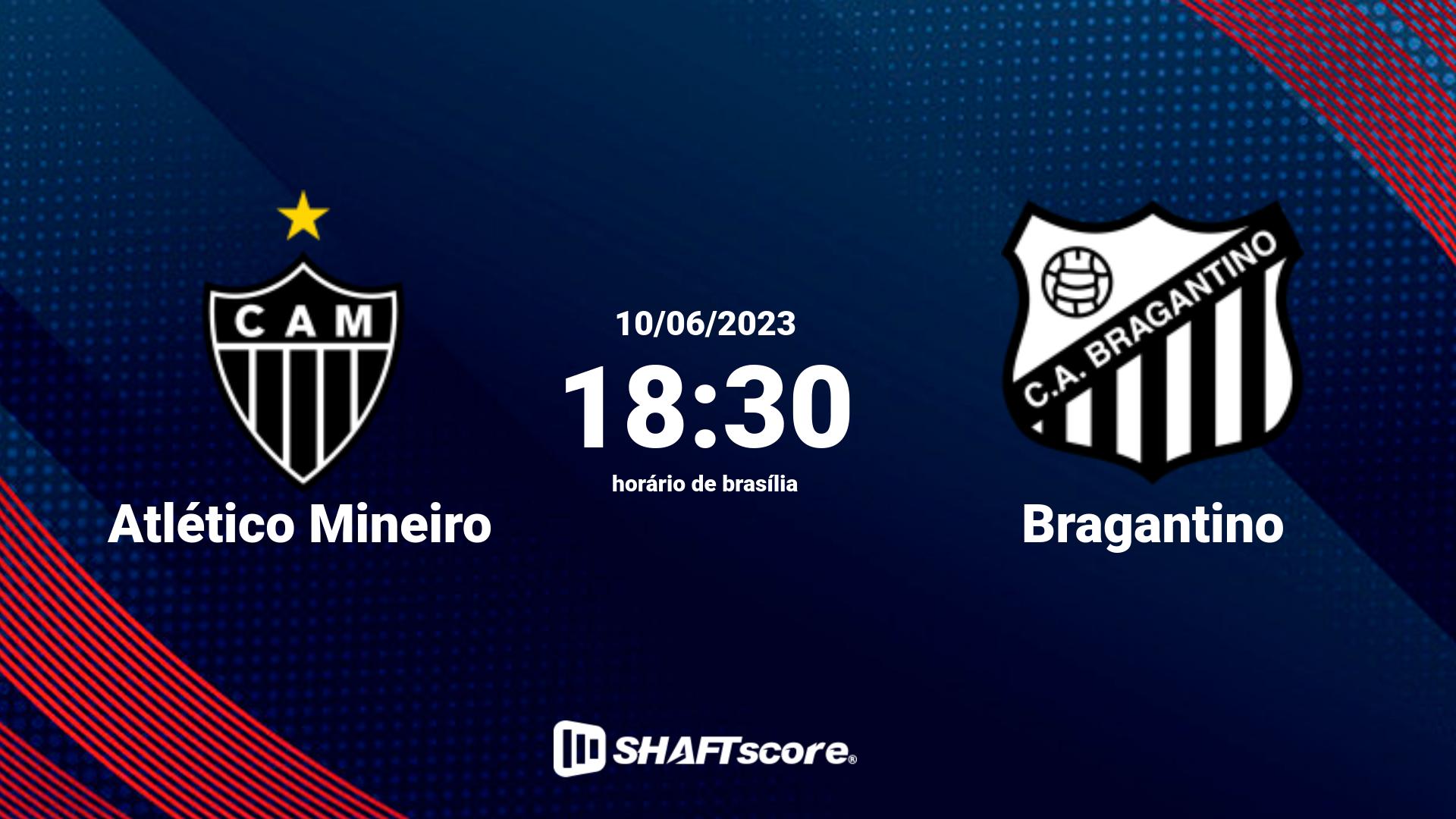 Estatísticas do jogo Atlético Mineiro vs Bragantino 10.06 18:30