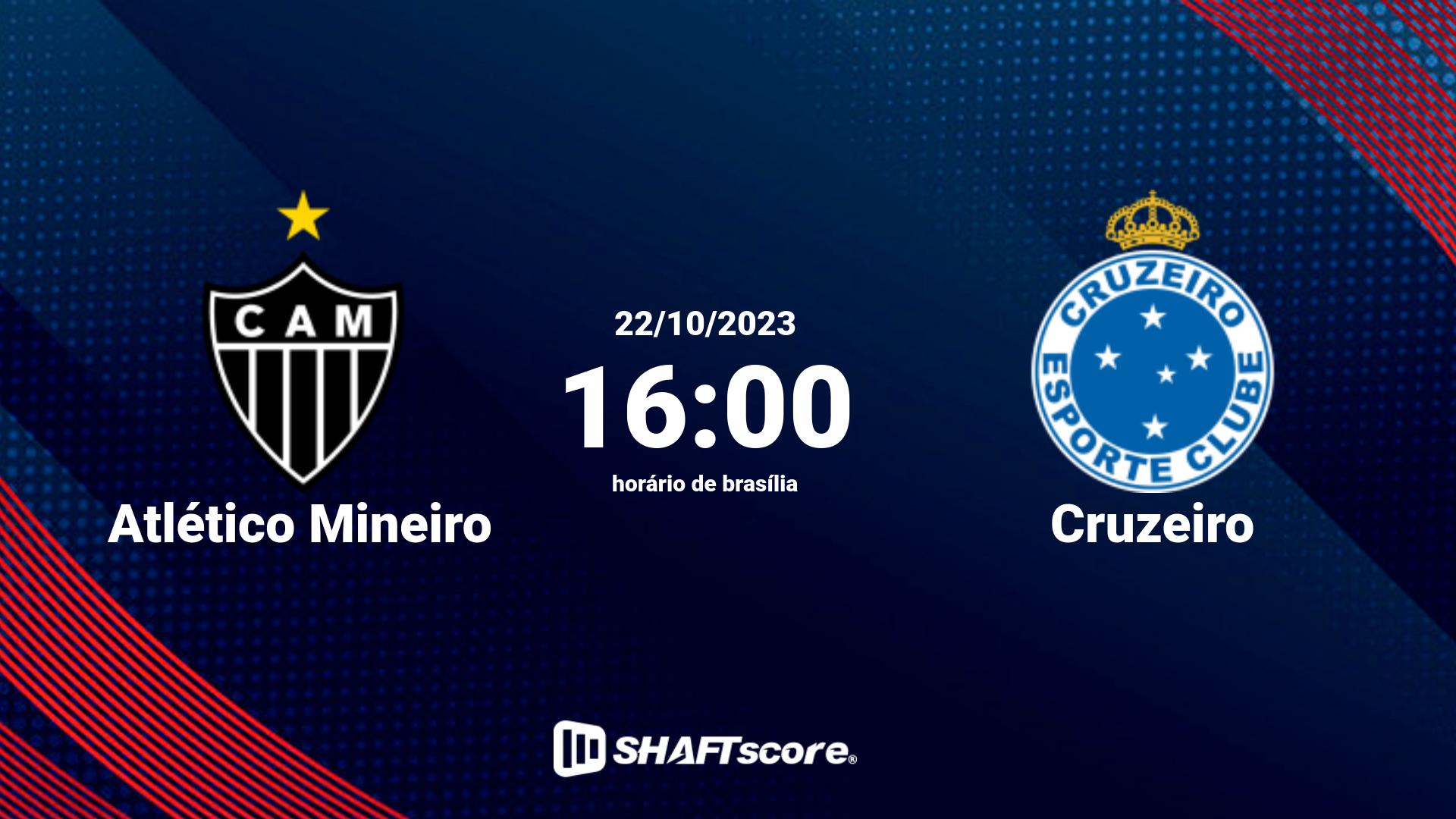 Estatísticas do jogo Atlético Mineiro vs Cruzeiro 22.10 16:00