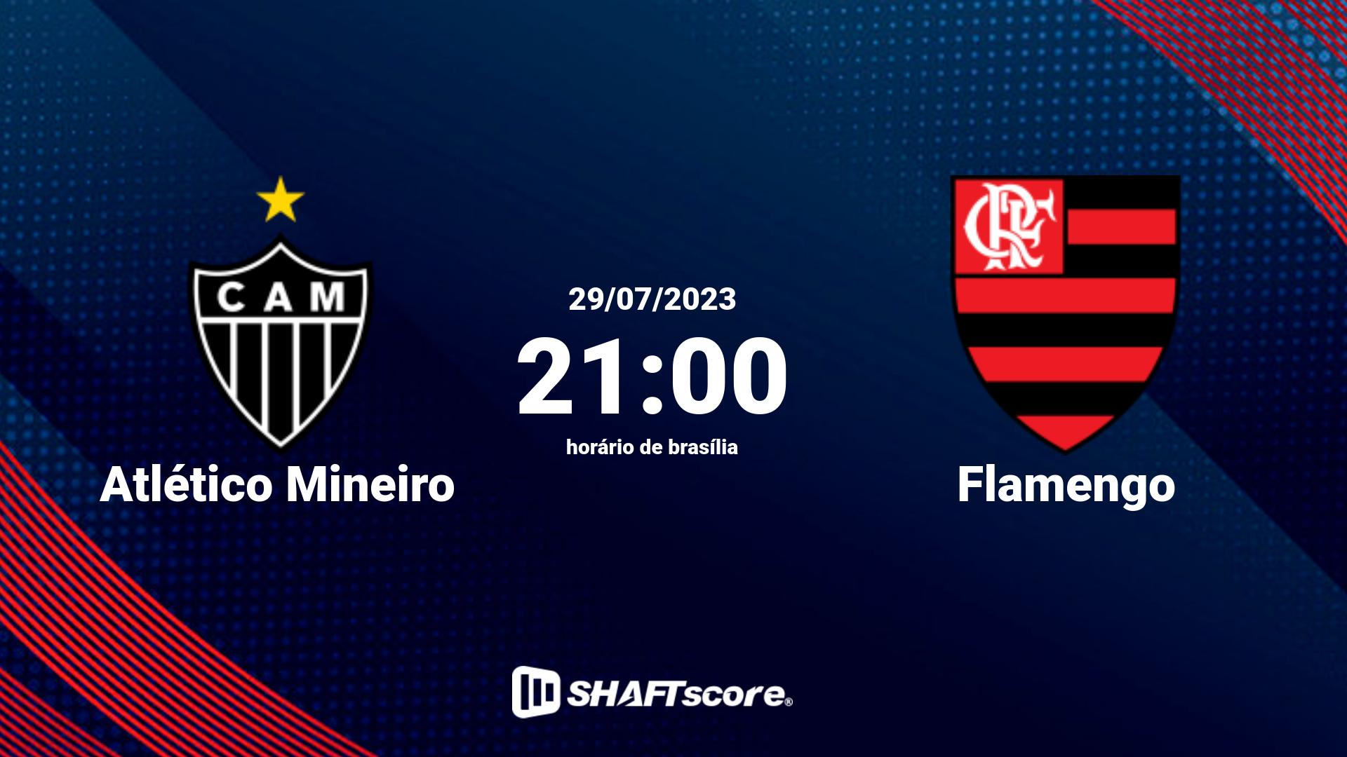 Estatísticas do jogo Atlético Mineiro vs Flamengo 29.07 21:00