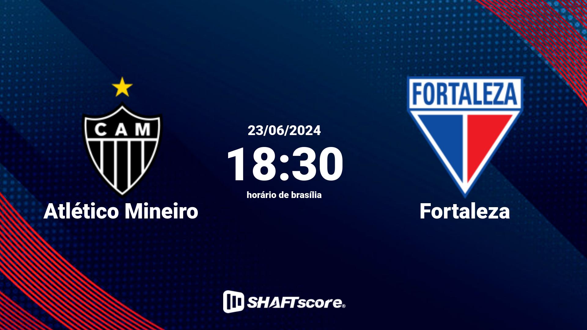 Estatísticas do jogo Atlético Mineiro vs Fortaleza 23.06 18:30