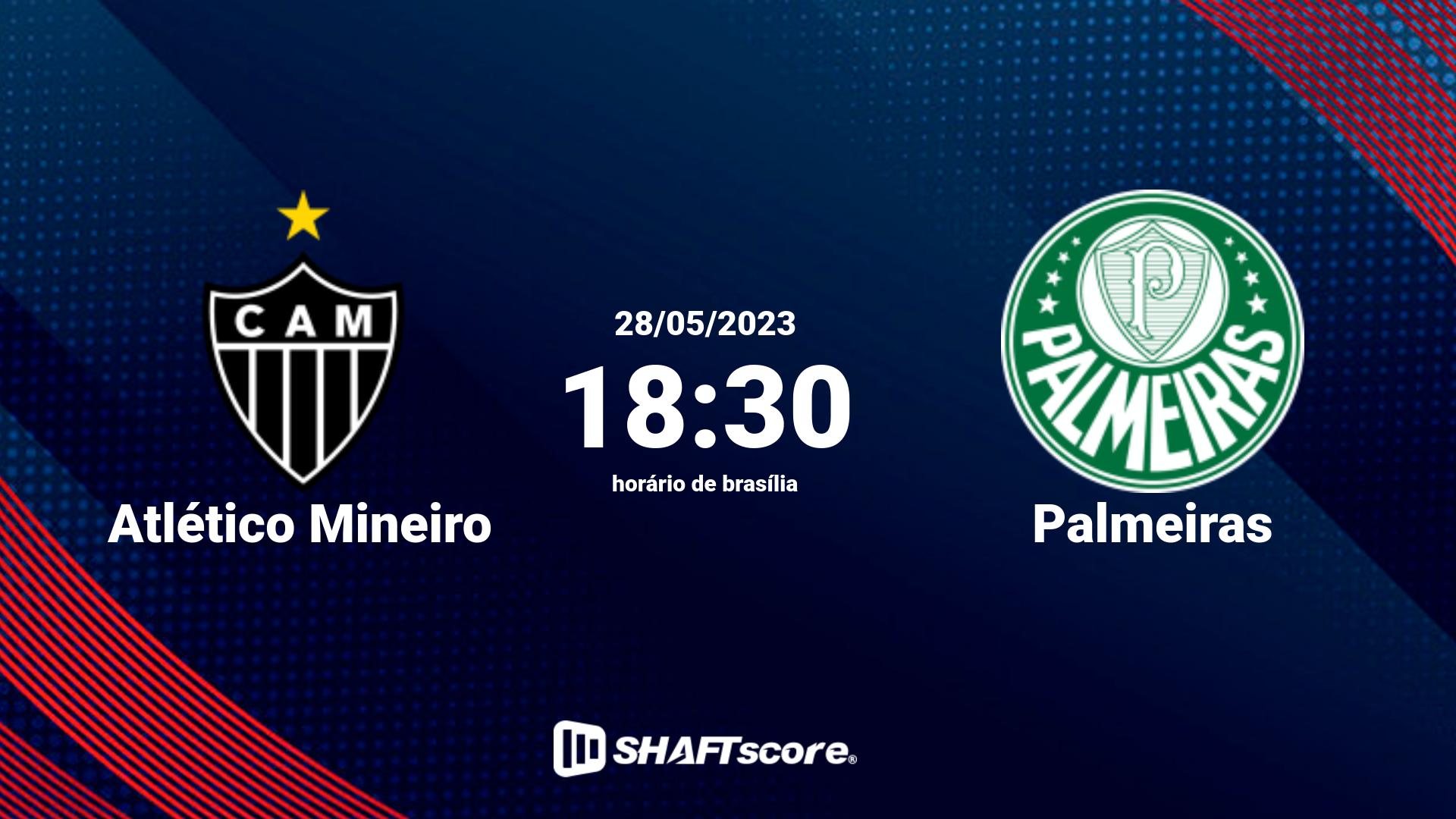 Estatísticas do jogo Atlético Mineiro vs Palmeiras 28.05 18:30