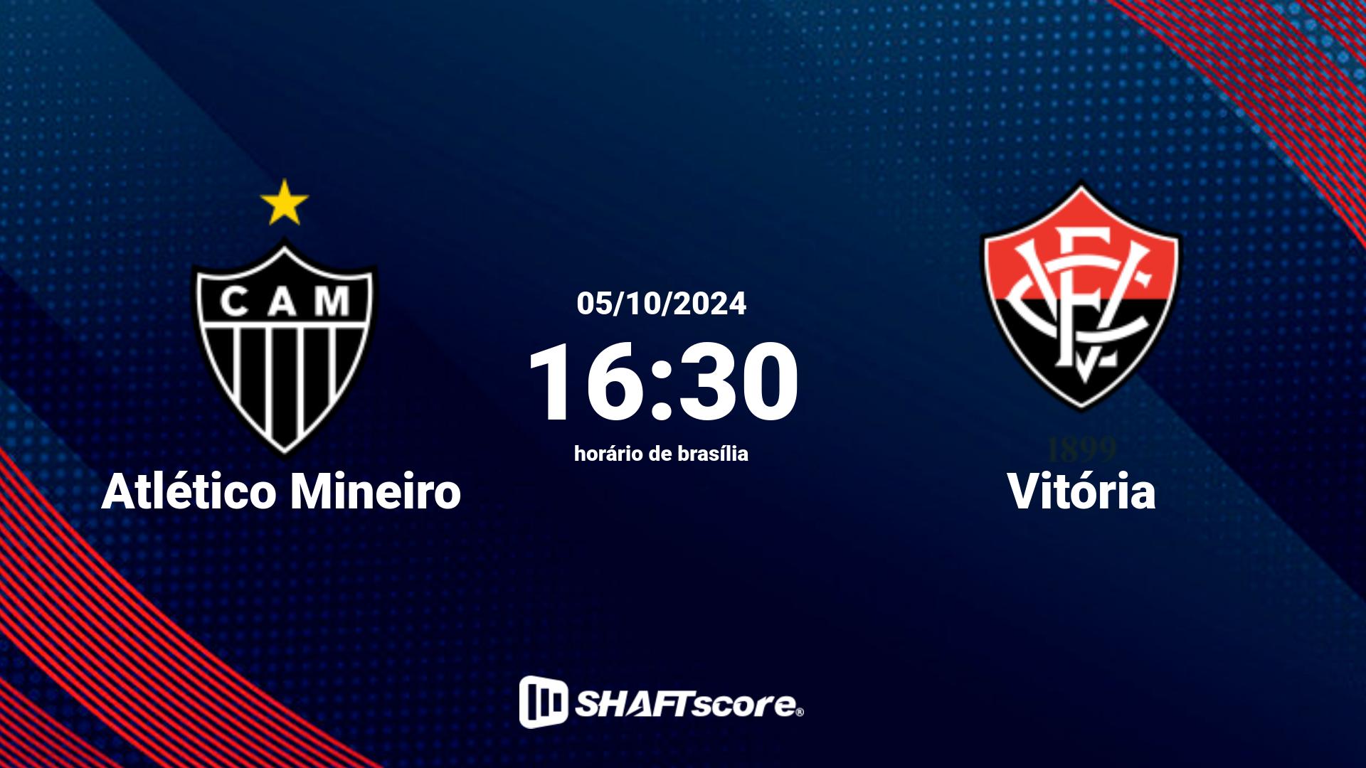 Estatísticas do jogo Atlético Mineiro vs Vitória 05.10 16:30