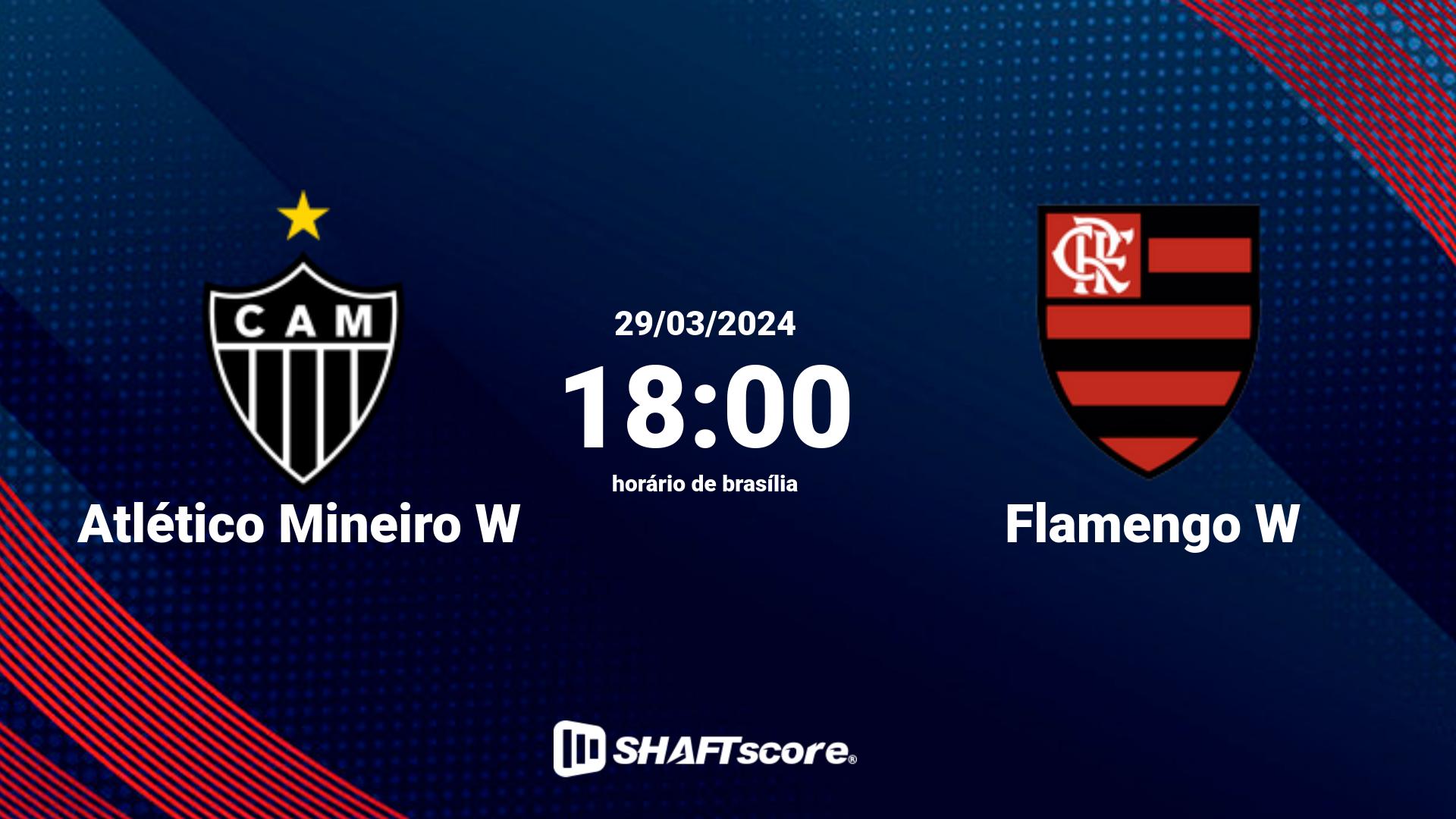 Estatísticas do jogo Atlético Mineiro W vs Flamengo W 29.03 18:00
