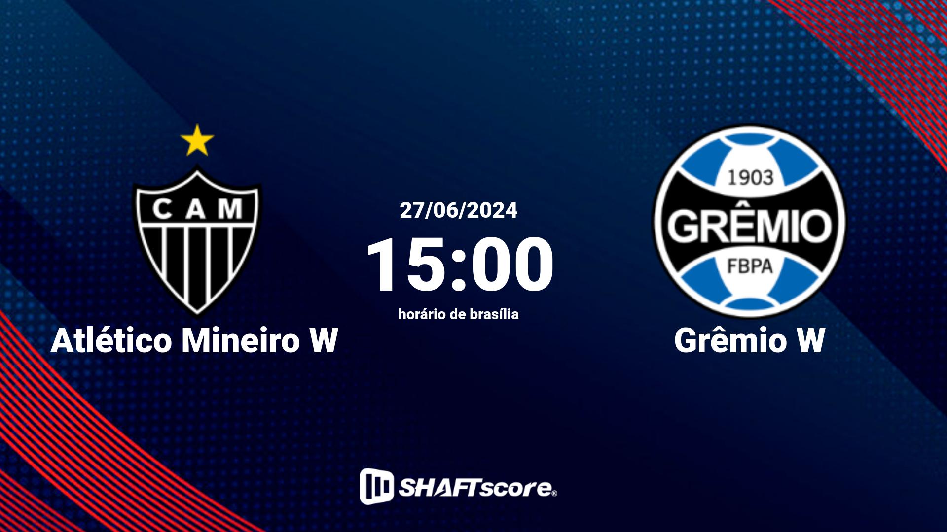 Estatísticas do jogo Atlético Mineiro W vs Grêmio W 18.05 15:00
