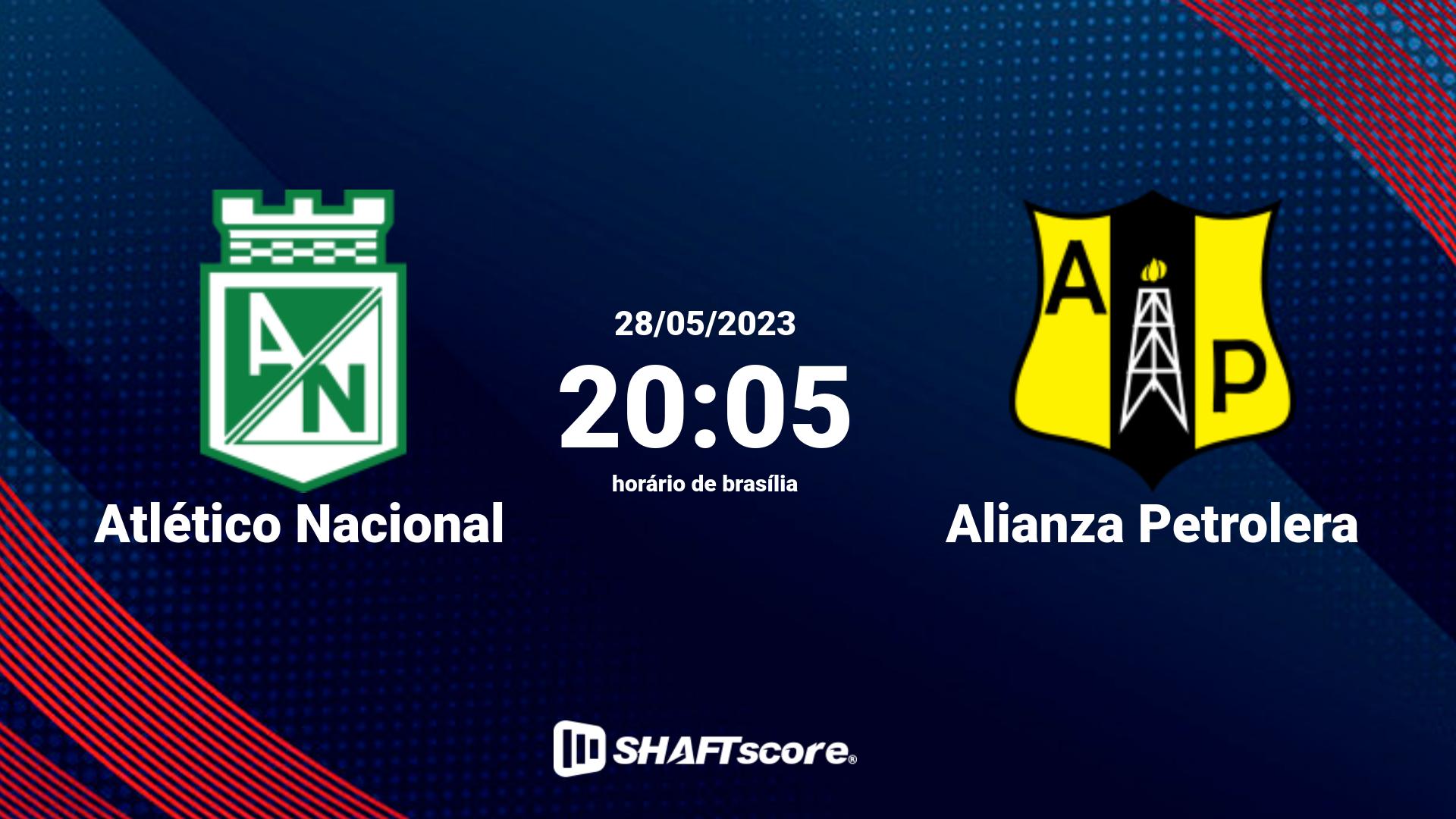 Estatísticas do jogo Atlético Nacional vs Alianza Petrolera 28.05 20:05